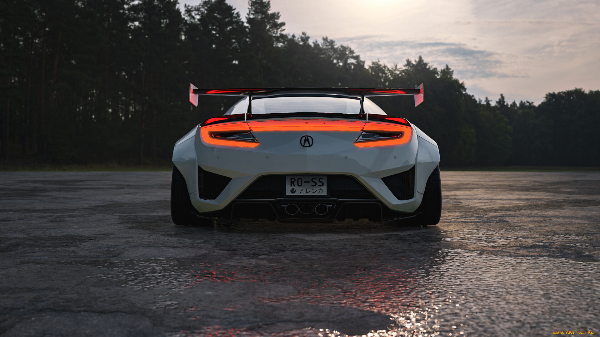 honda, acura, nsx, widebody, автомобили, виртуальный, тюнинг, honda, acura, nsx, widebody, эта, девчёнка, такую, грязь, может, варить, мама, мия