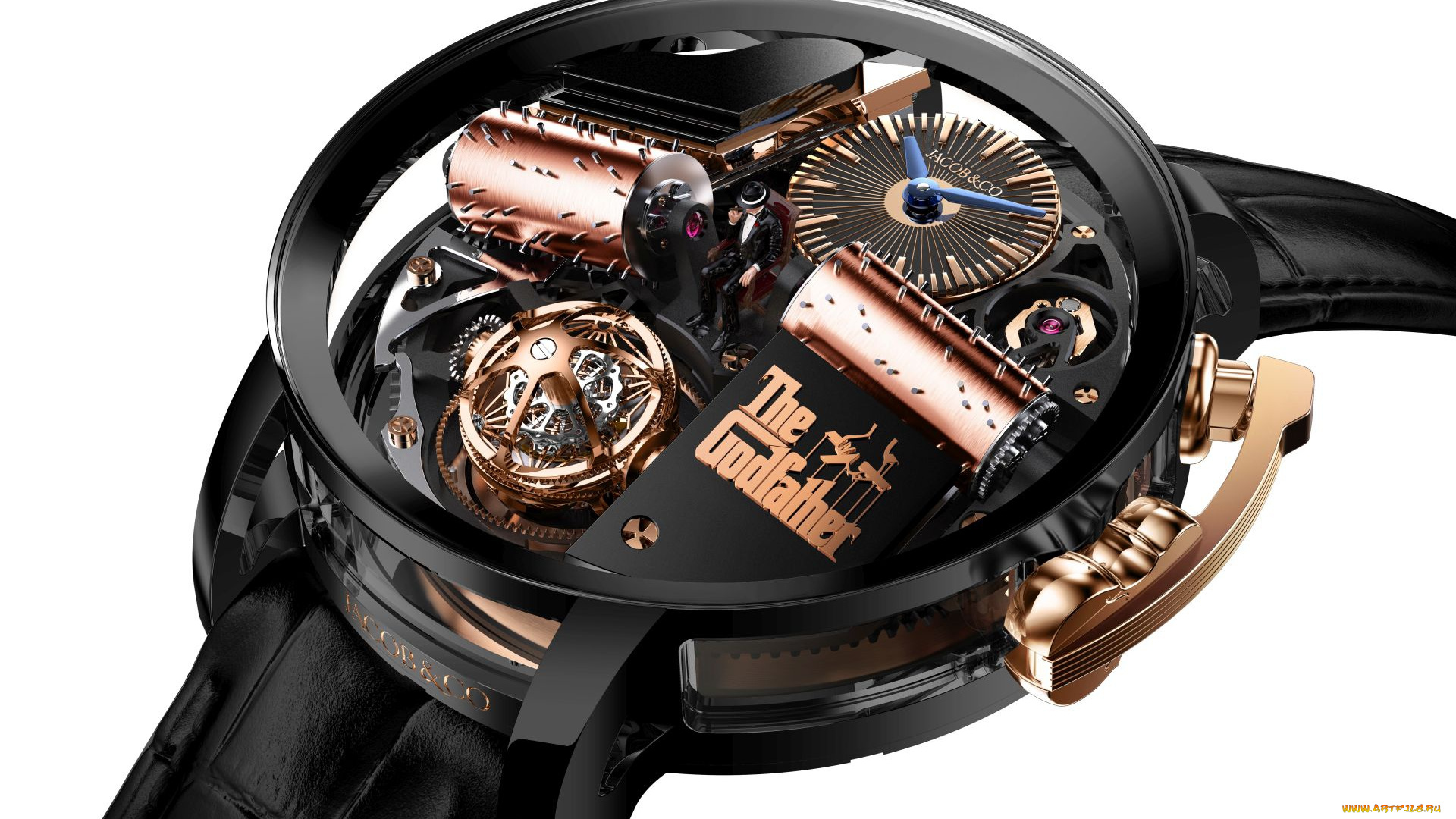 jacob, &, co, бренды, -, другое, часы, красота, циферблат, фигурка, часовой, механизм, jacob, i, co, opera, godfather, musical, watch