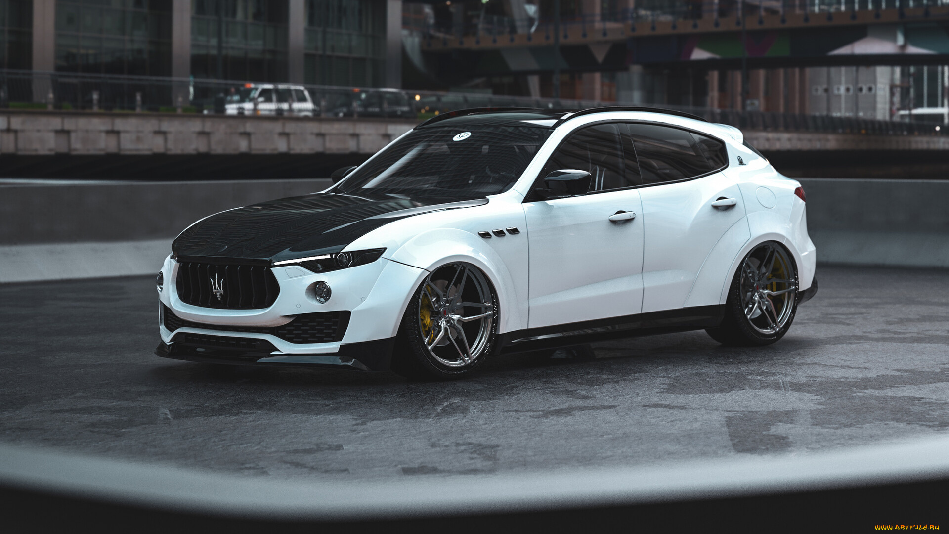 maserati, levante, suv, widebody, автомобили, виртуальный, тюнинг, maserati, levante, suv, widebody