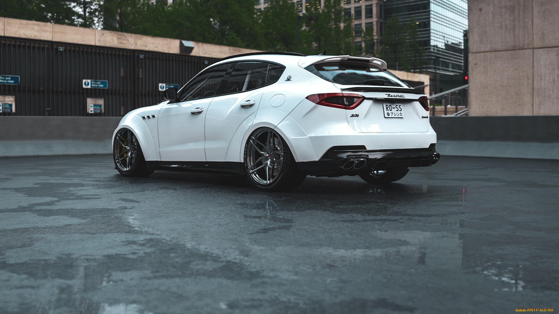 maserati, levante, suv, widebody, автомобили, виртуальный, тюнинг, maserati, levante, suv, widebody