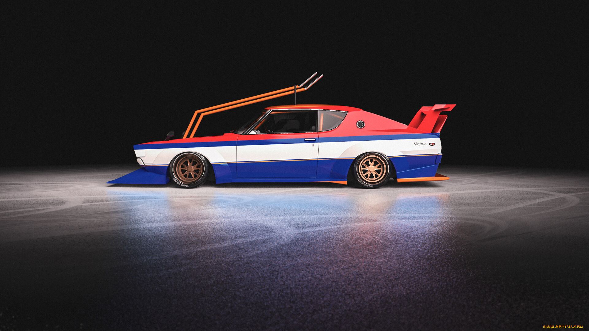 nissan, skyline, gt-r, 2000, bosozoku, автомобили, виртуальный, тюнинг, nissan, skyline, gtr, 2000, bosozoku, японское, легендарное, качество, сделанное, на, века