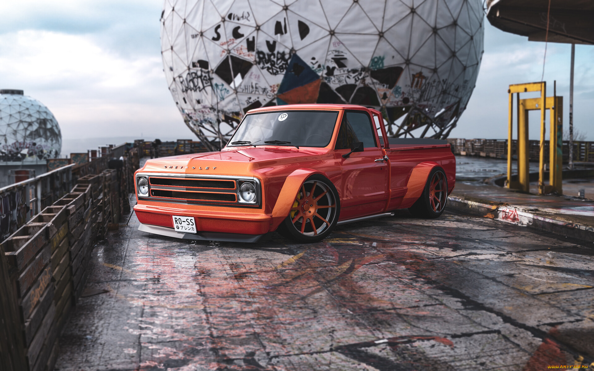 chevrolet, c10, slammed, автомобили, виртуальный, тюнинг, chevrolet, c10, slammed, американская, классика, и, мощь