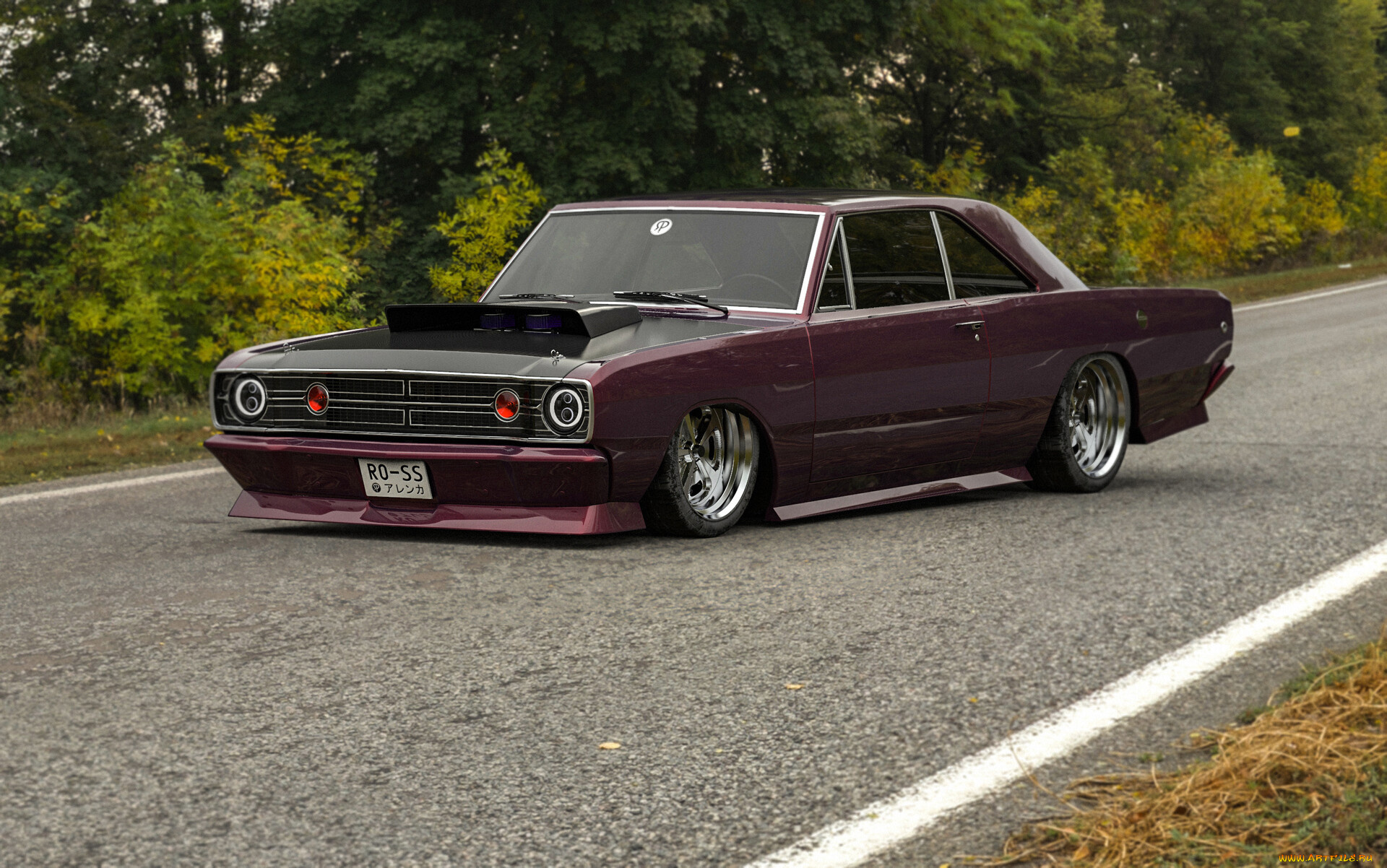 dodge, dart, slammed, автомобили, виртуальный, тюнинг, dodge, dart, slammed, американская, классика, и, мощь