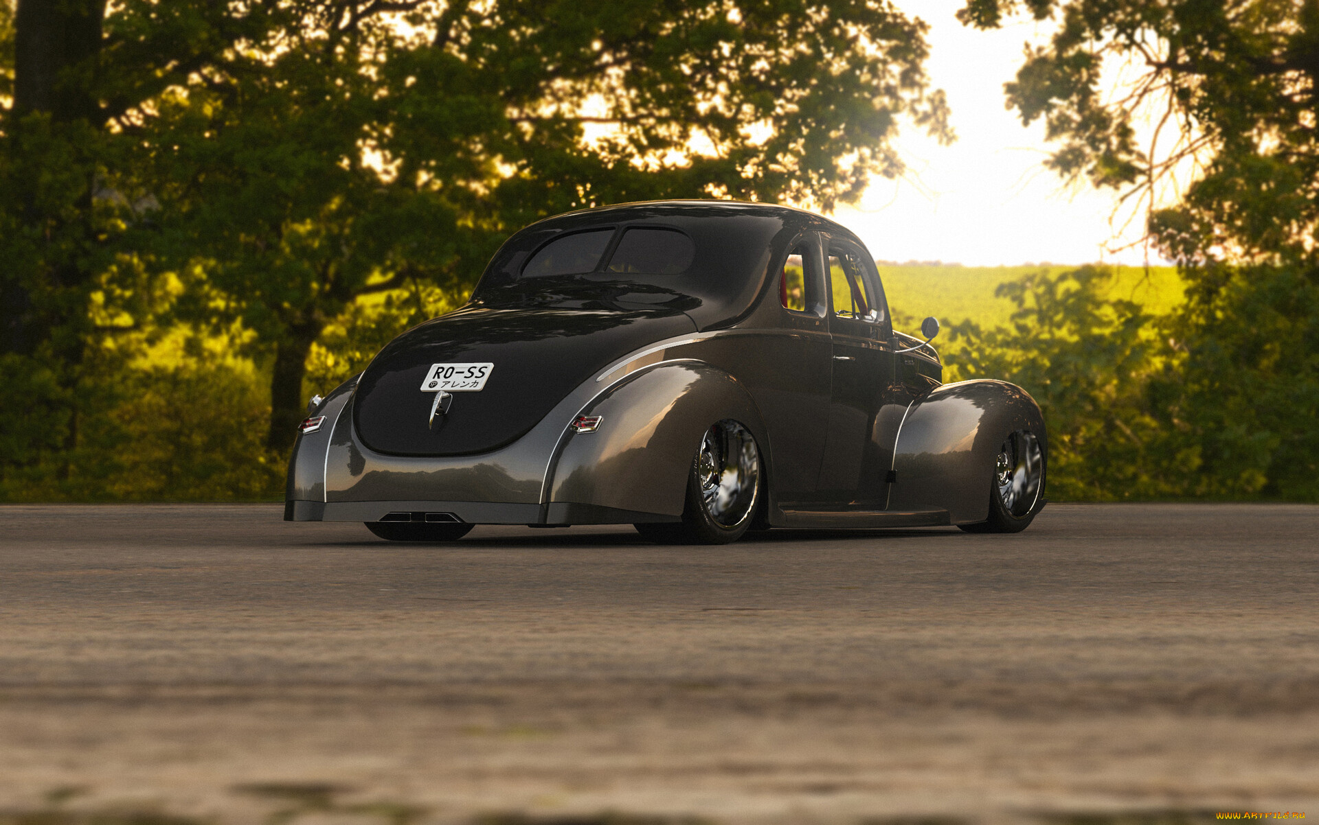 ford, de-luxe, 1940, coupe, автомобили, виртуальный, тюнинг, ford, de, luxe, 1940, coupe, американская, классика, и, мощь, крутой, аппарат