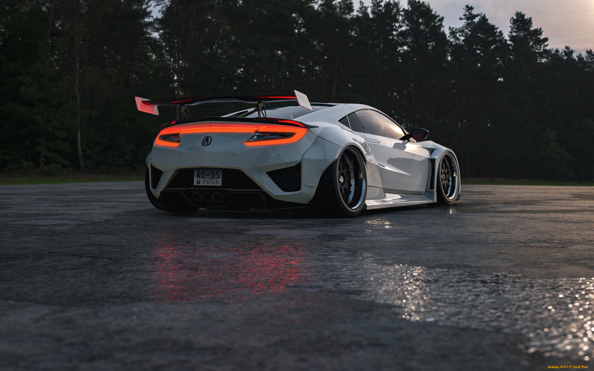 honda, acura, nsx, widebody, автомобили, виртуальный, тюнинг, honda, acura, nsx, widebody, эта, девчёнка, такую, грязь, может, варить, мама, мия