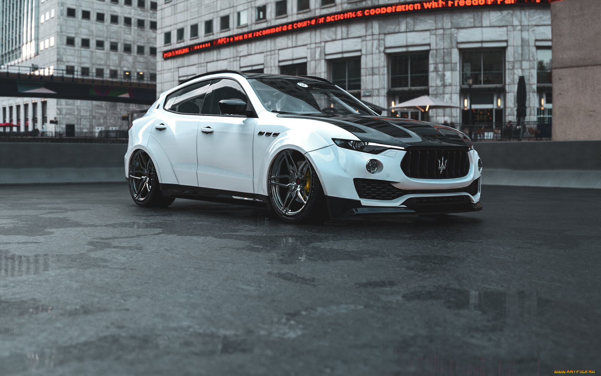 maserati, levante, suv, widebody, автомобили, виртуальный, тюнинг, maserati, levante, suv, widebody
