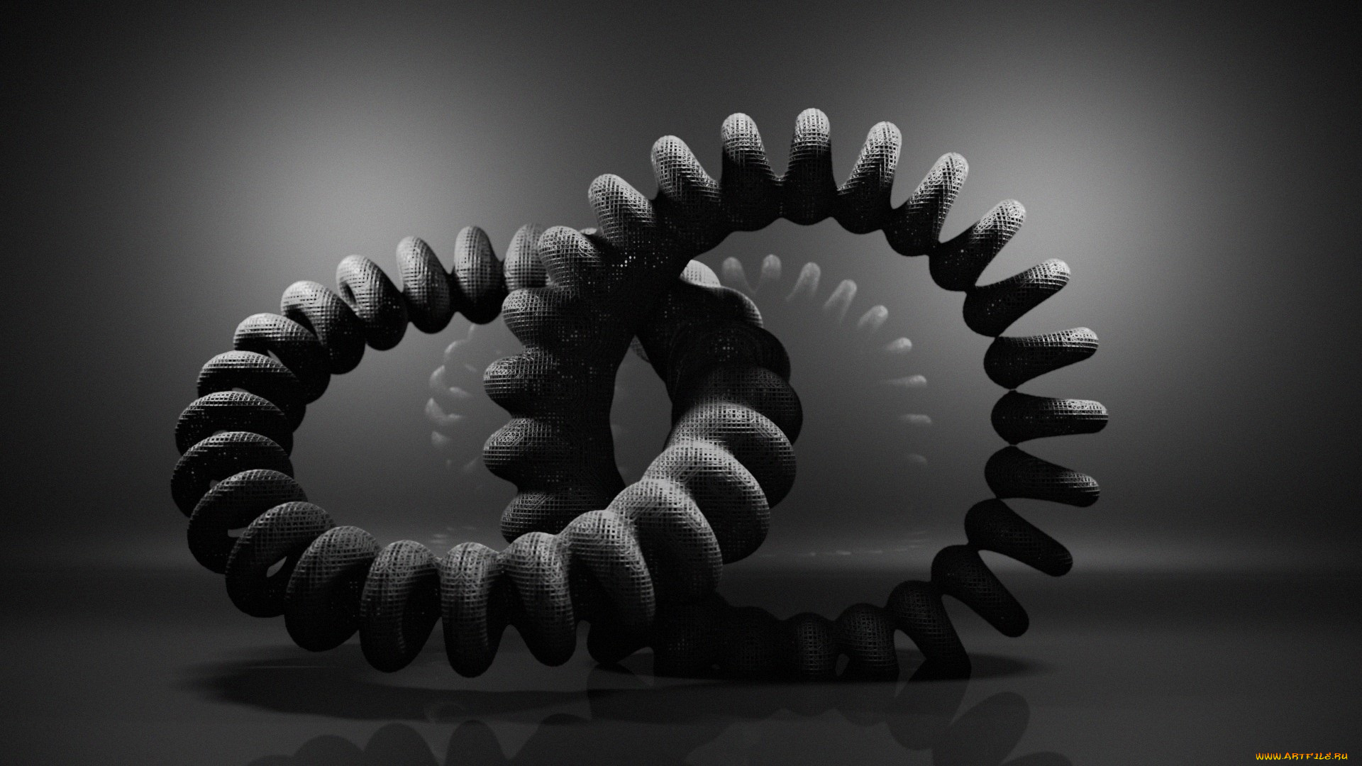 3д, графика, другое, , other, спирали, кольца