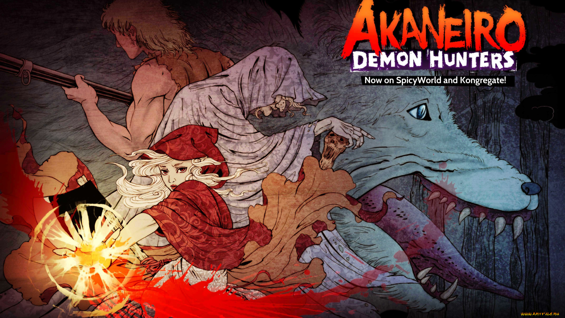 видео, игры, akaneiro, , demon, hunters, персонажи