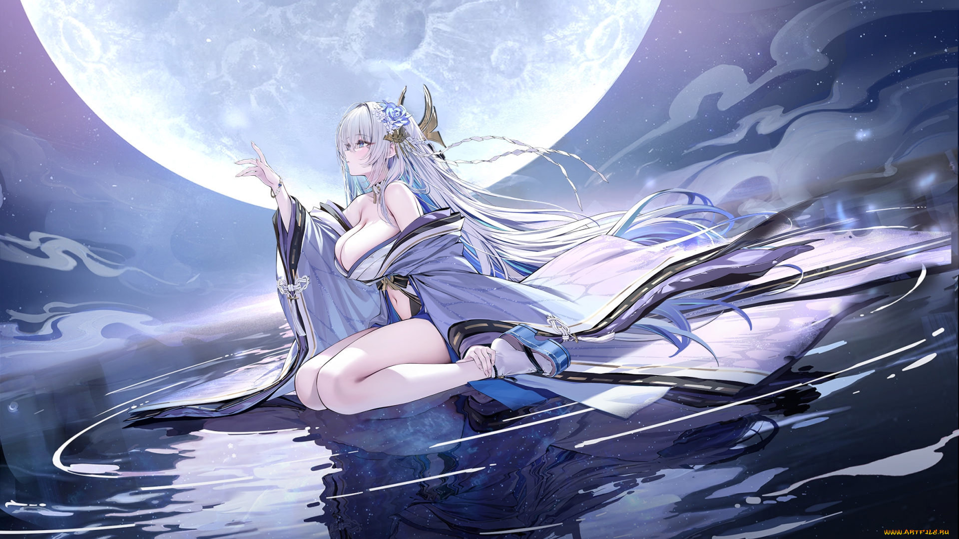 аниме, azur, lane, девушка