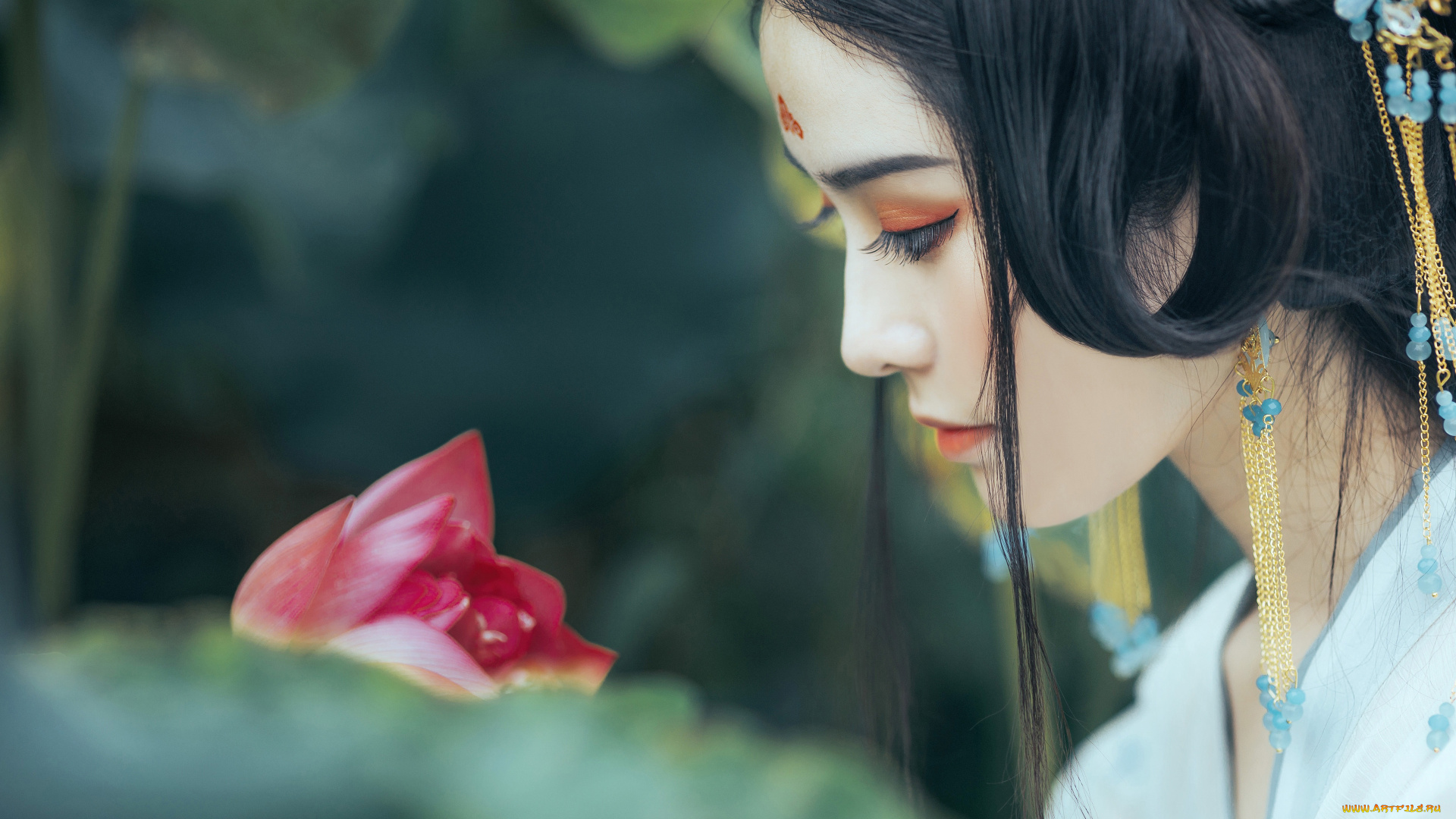 девушки, -, азиатки, девушка