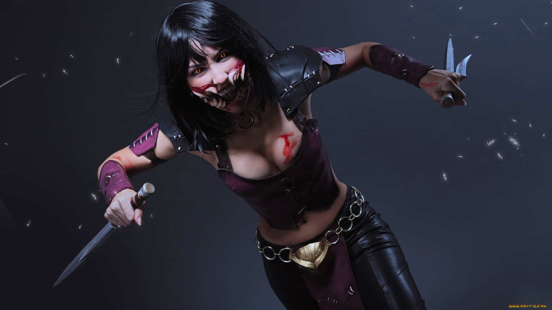 девушки, ольга, кожевникова, , lady, bell, образ, костюм, косплей, наряд, оружие, клыки