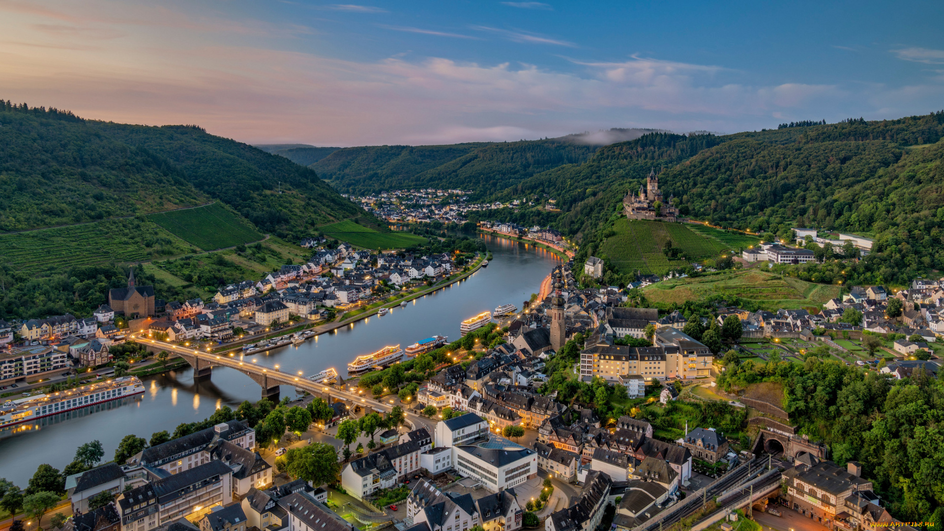 города, -, панорамы, пейзаж