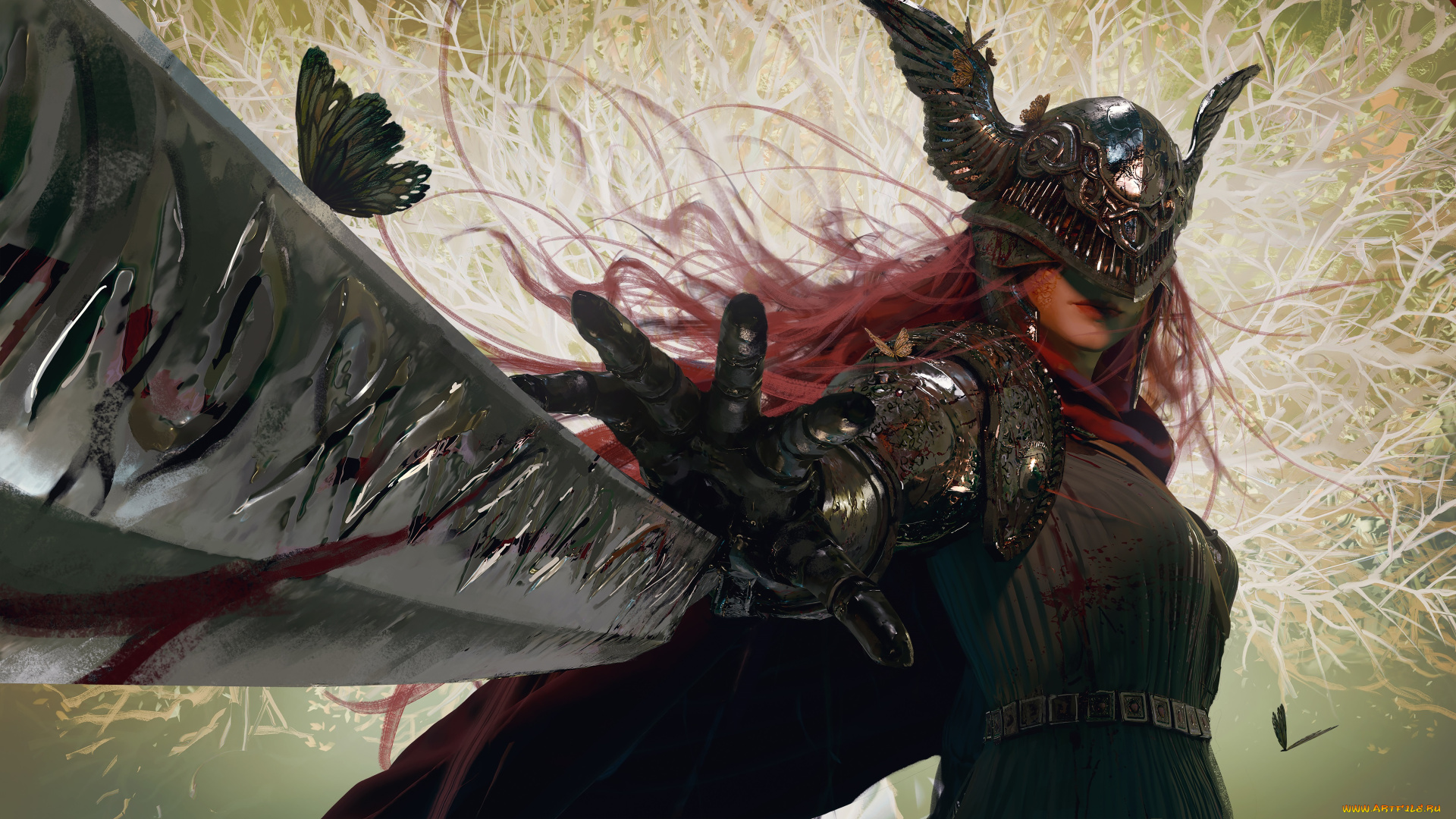 видео, игры, elden, ring, девушка