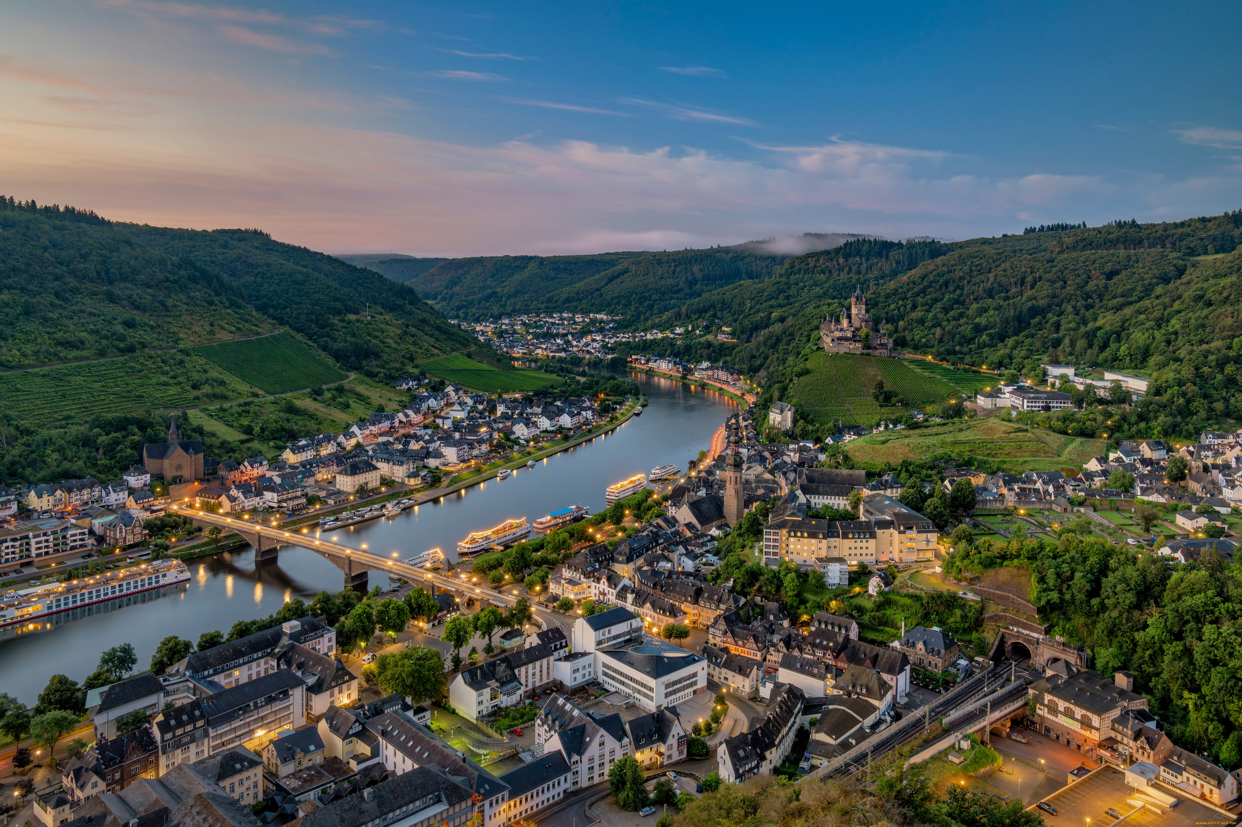 города, -, панорамы, пейзаж