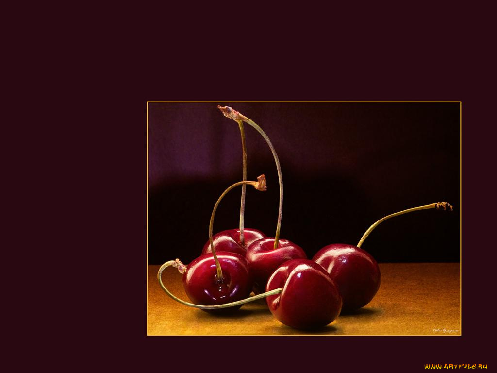 еда, вишня, черешня
