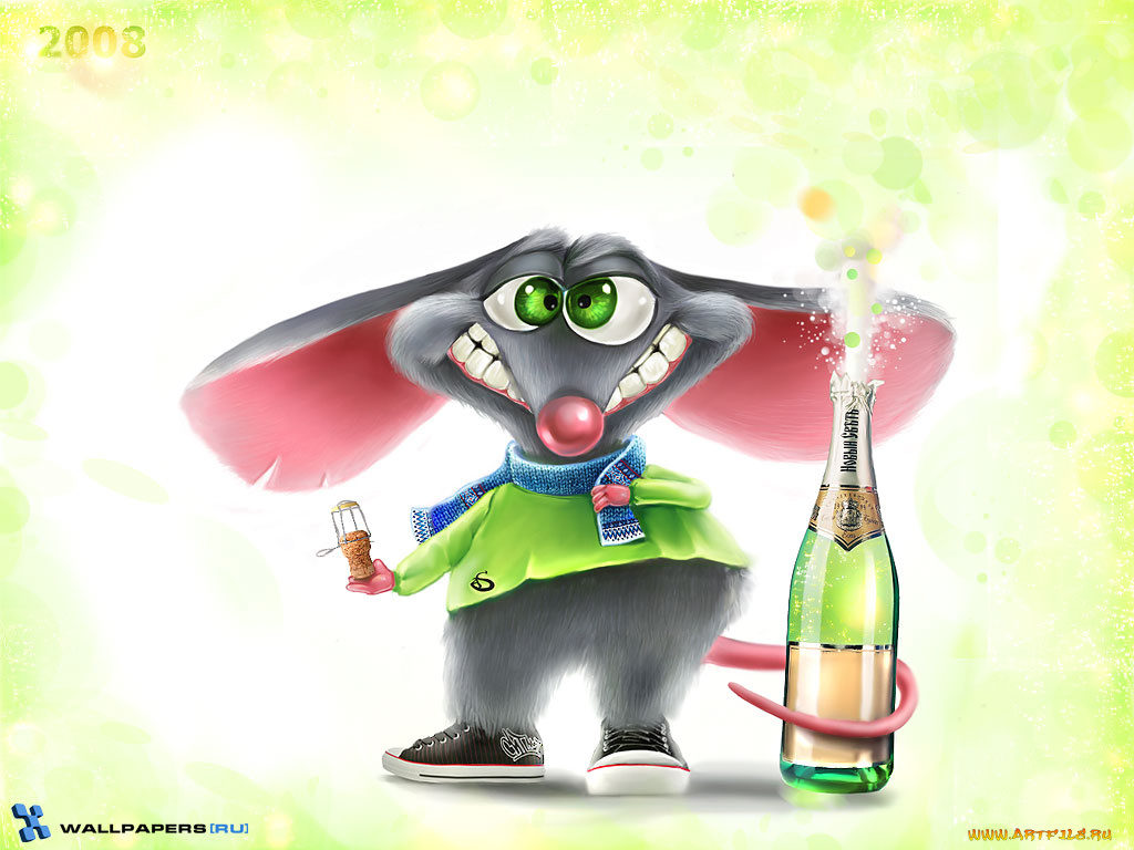 рисованные, животные, мыши, крысы