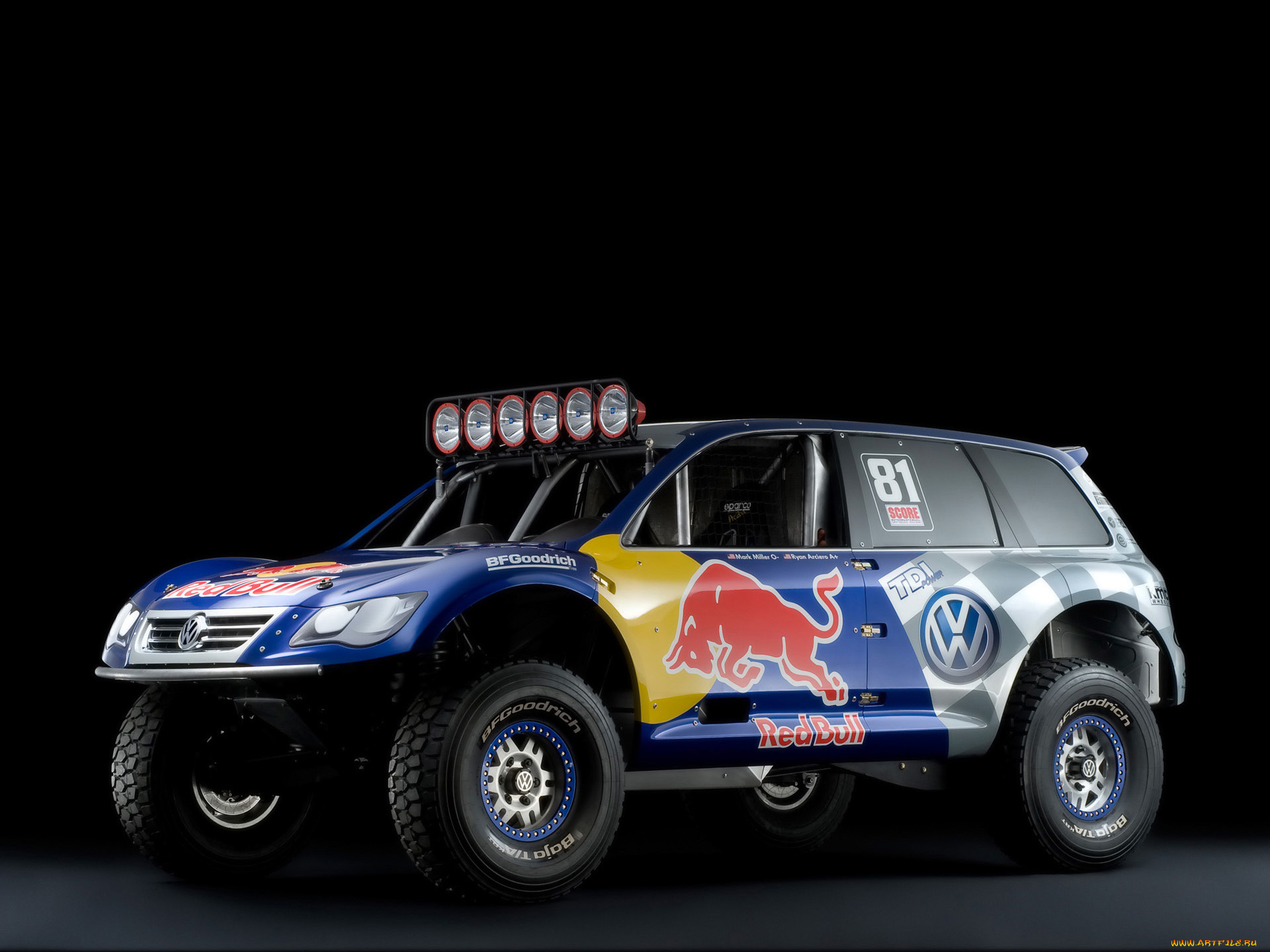 2008, volkswagen, red, bull, baja, race, touareg, tdi, trophy, truck, studio, автомобили