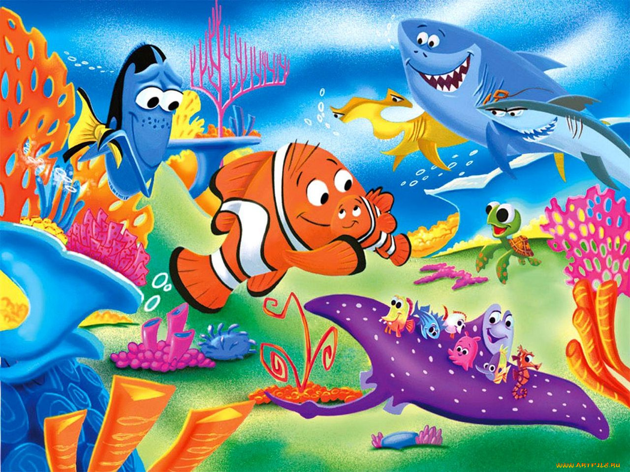 мультфильмы, finding, nemo