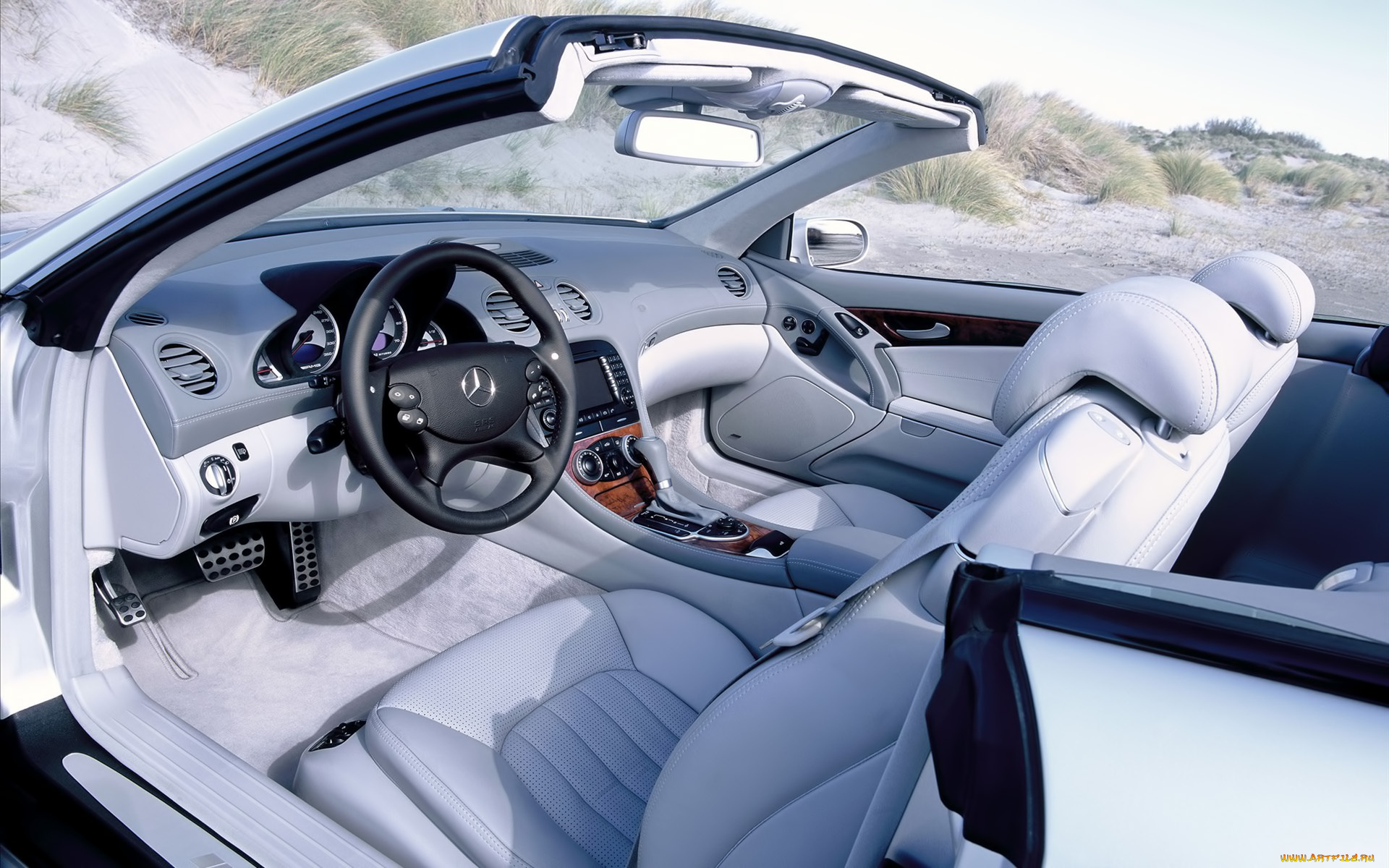 автомобили, интерьеры, sl