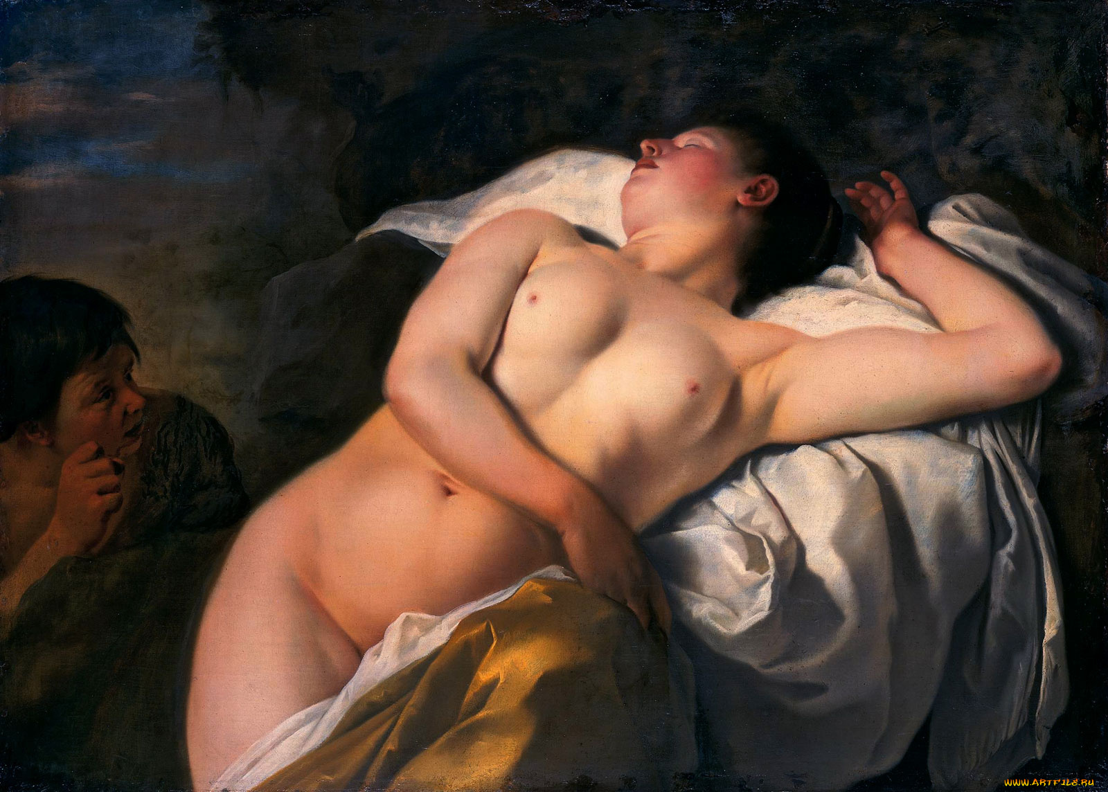 the, sleeping, nymph, рисованные, jan, gerritsz, van, bronckhorst, спящая, нимфа