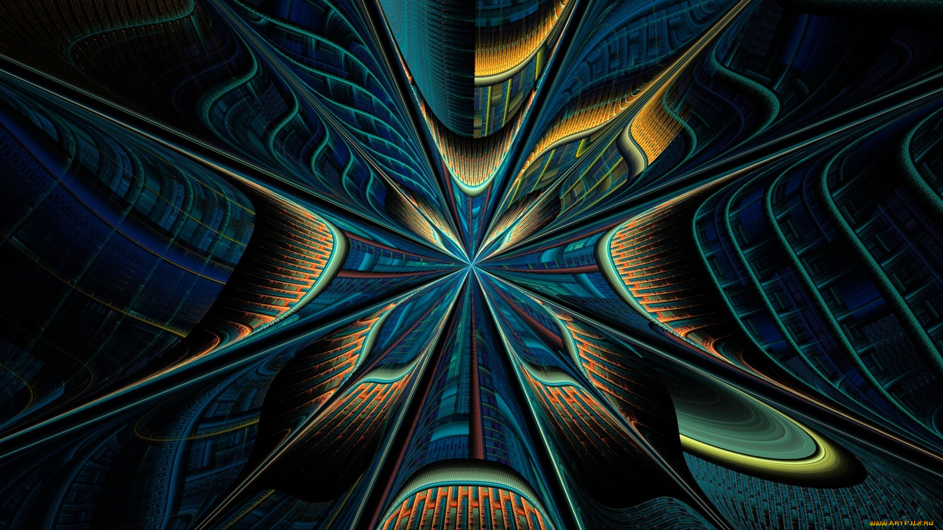 3д, графика, fractal, фракталы, фрактал, фон