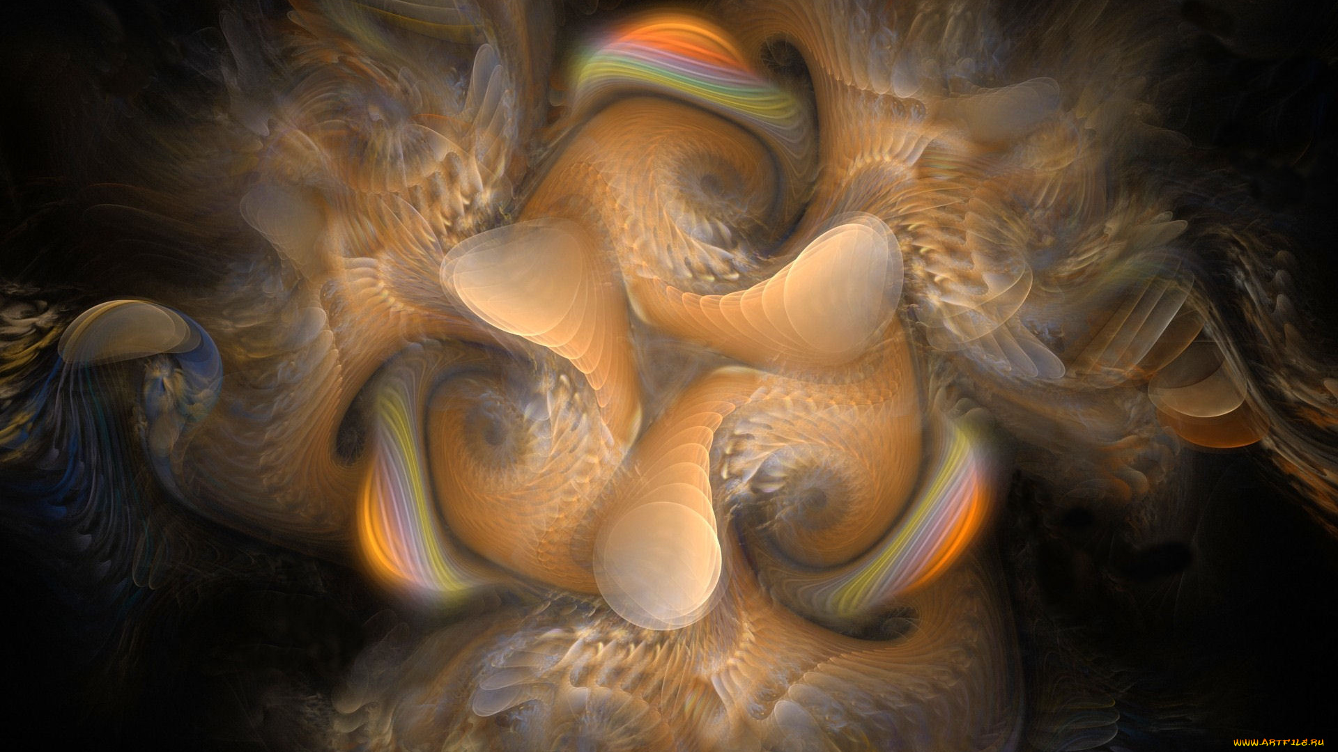 3д, графика, fractal, фракталы, фрактал, фон