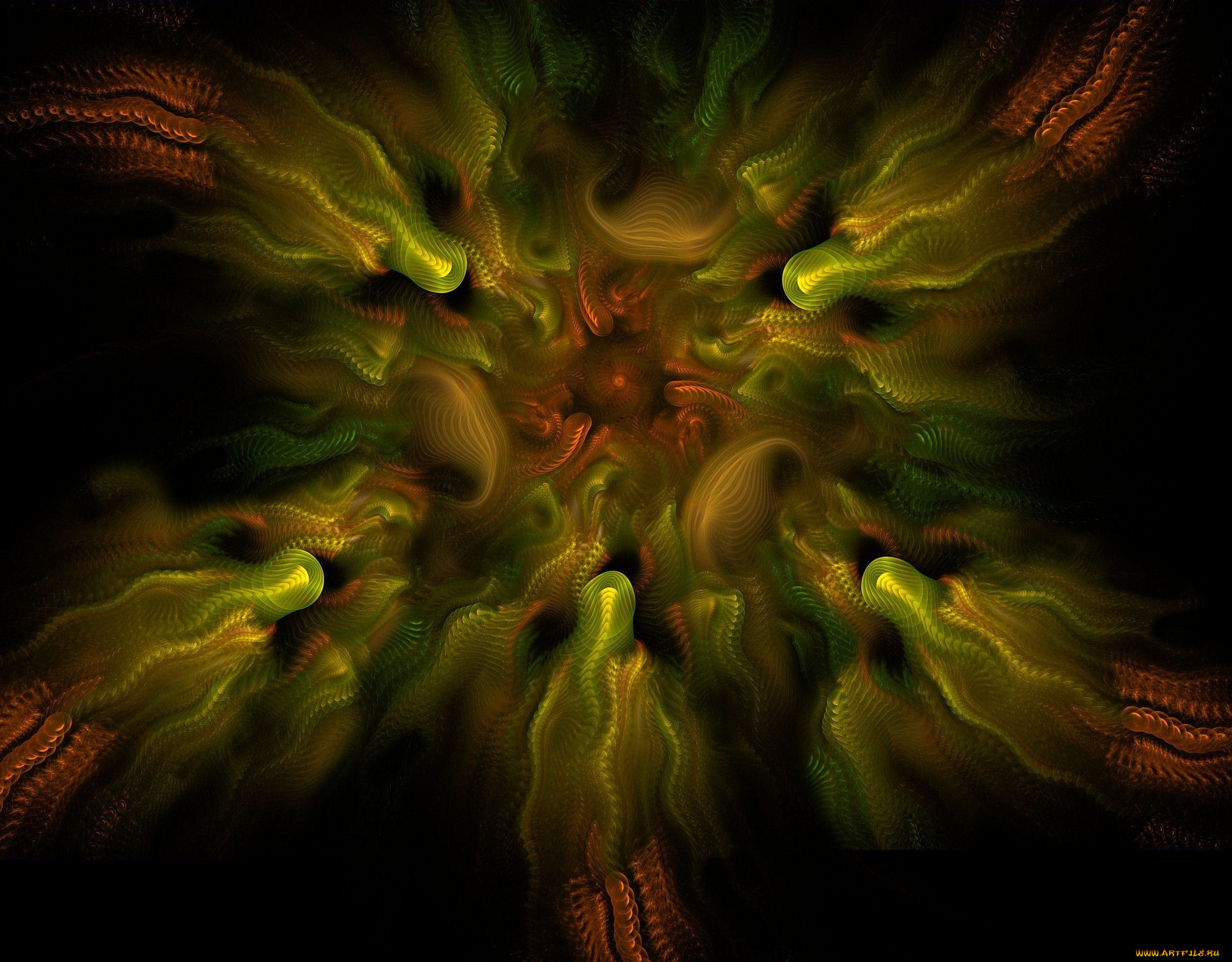 3д, графика, fractal, фракталы, фрактал, фон