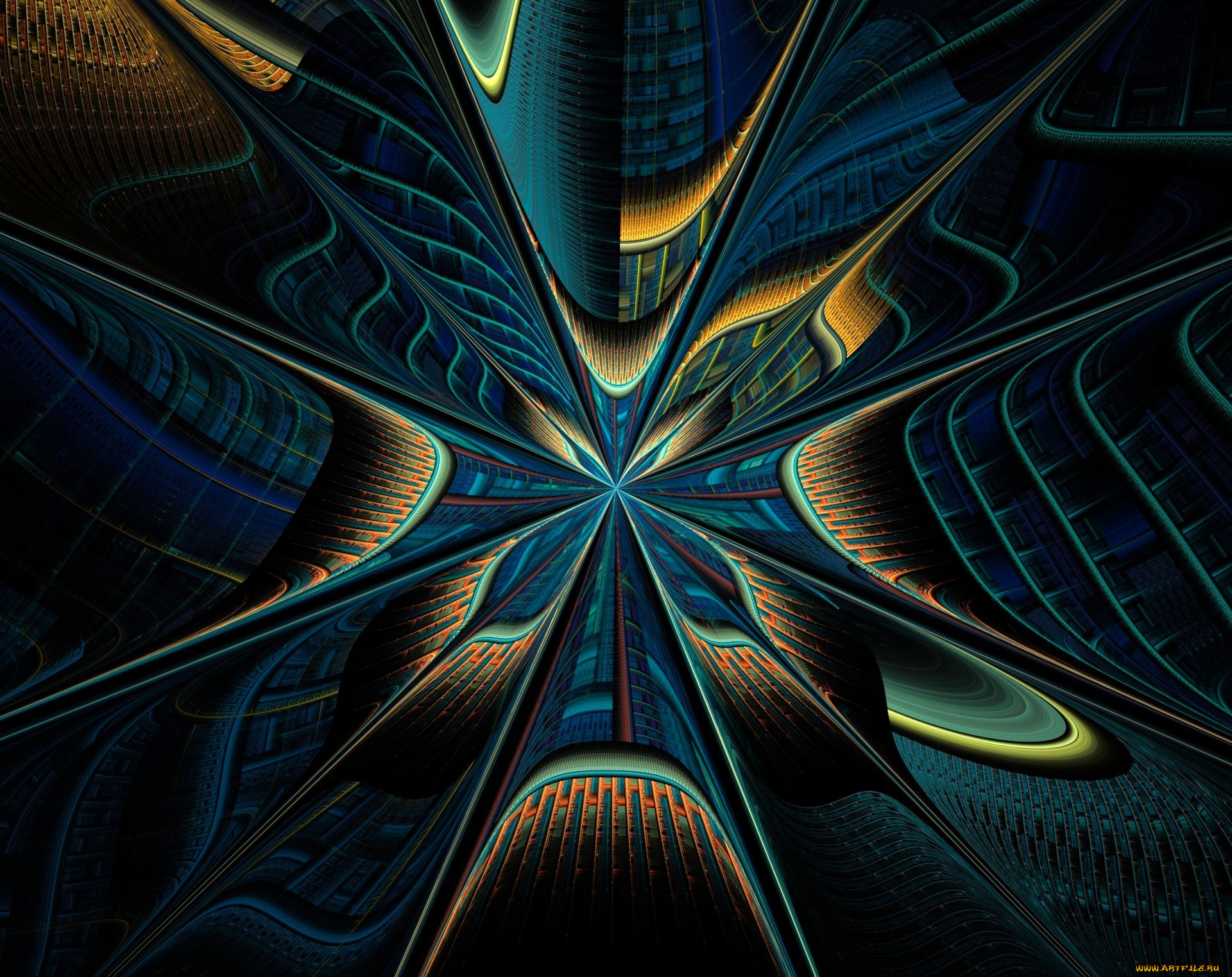 3д, графика, fractal, фракталы, фрактал, фон