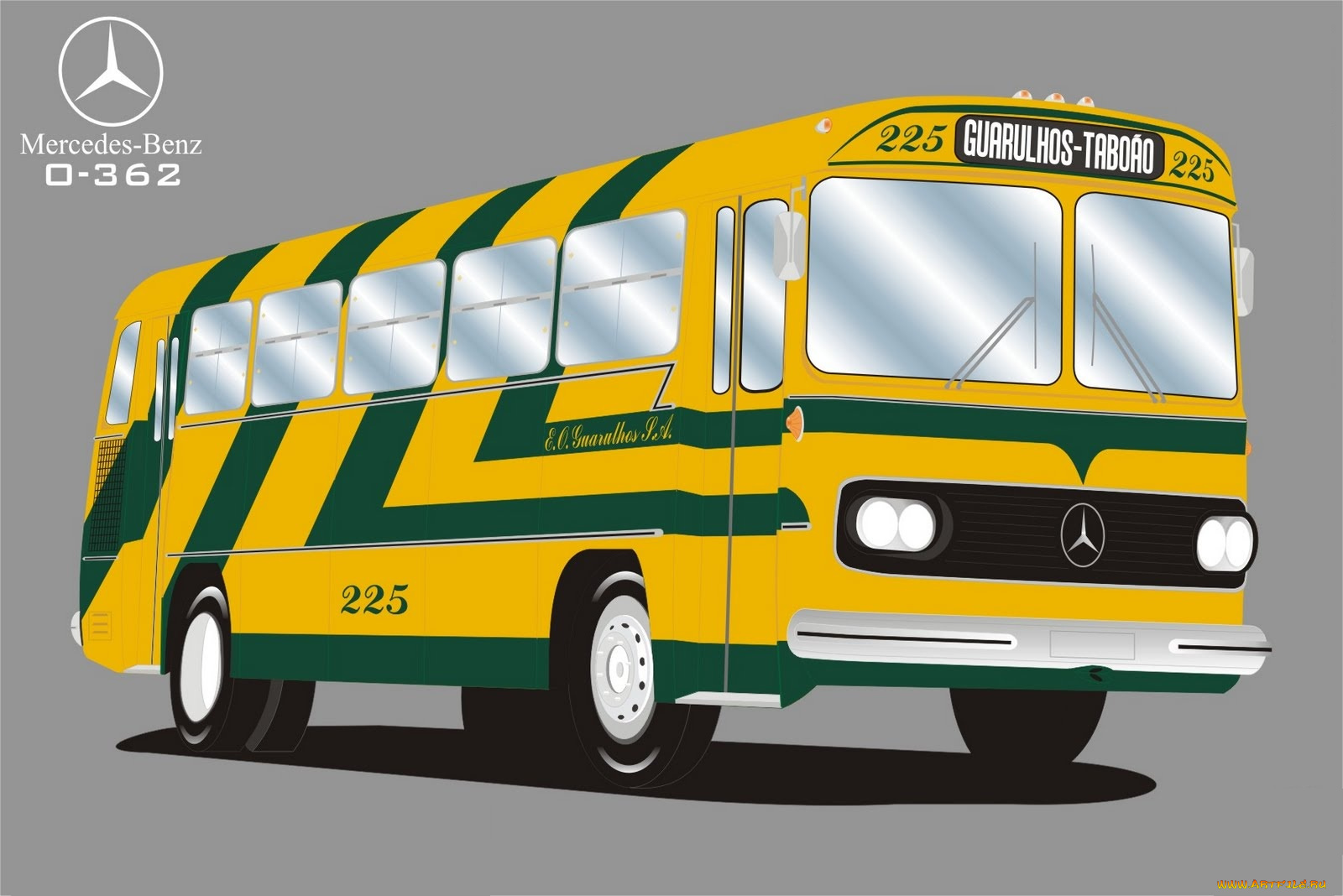 автомобили, векторная, графика, автобус