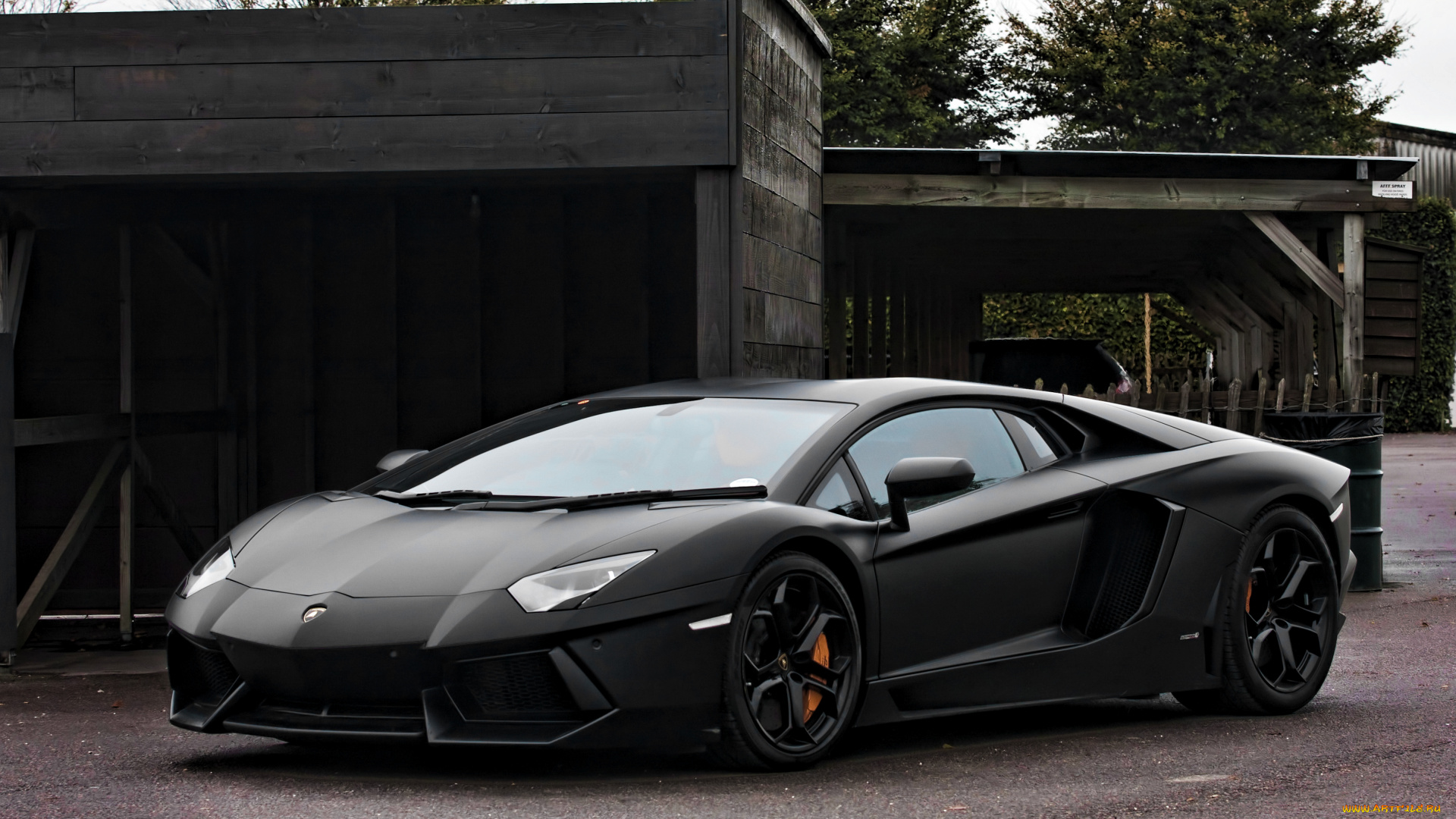 автомобили, lamborghini, ламборгини, black, matte, lp700-4, aventador, авентадор, чёрный, матовый, отражение