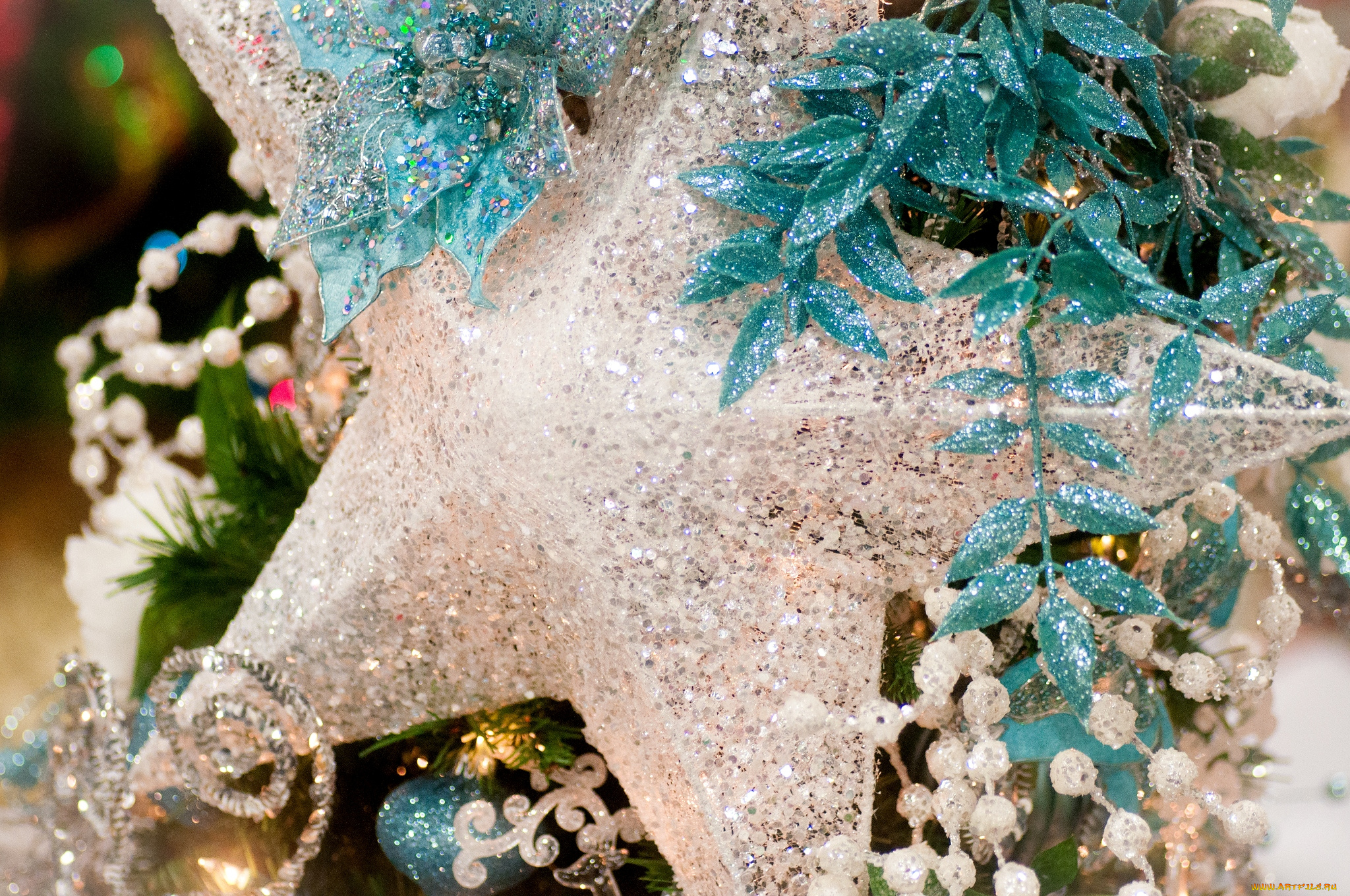 праздничные, снежинки, звёздочки, звезда