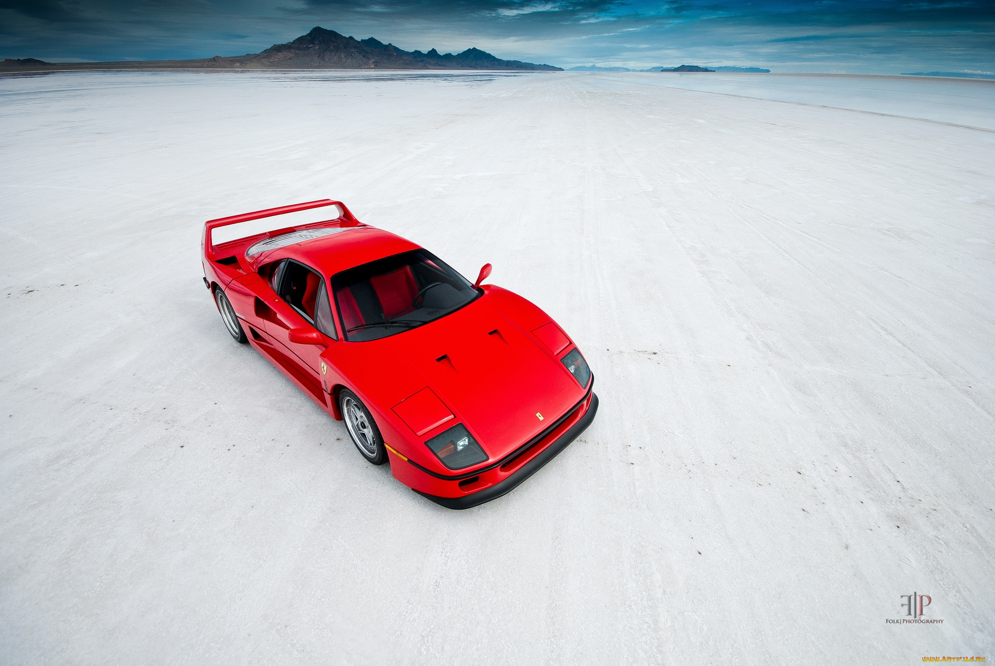 автомобили, ferrari, красный, берег
