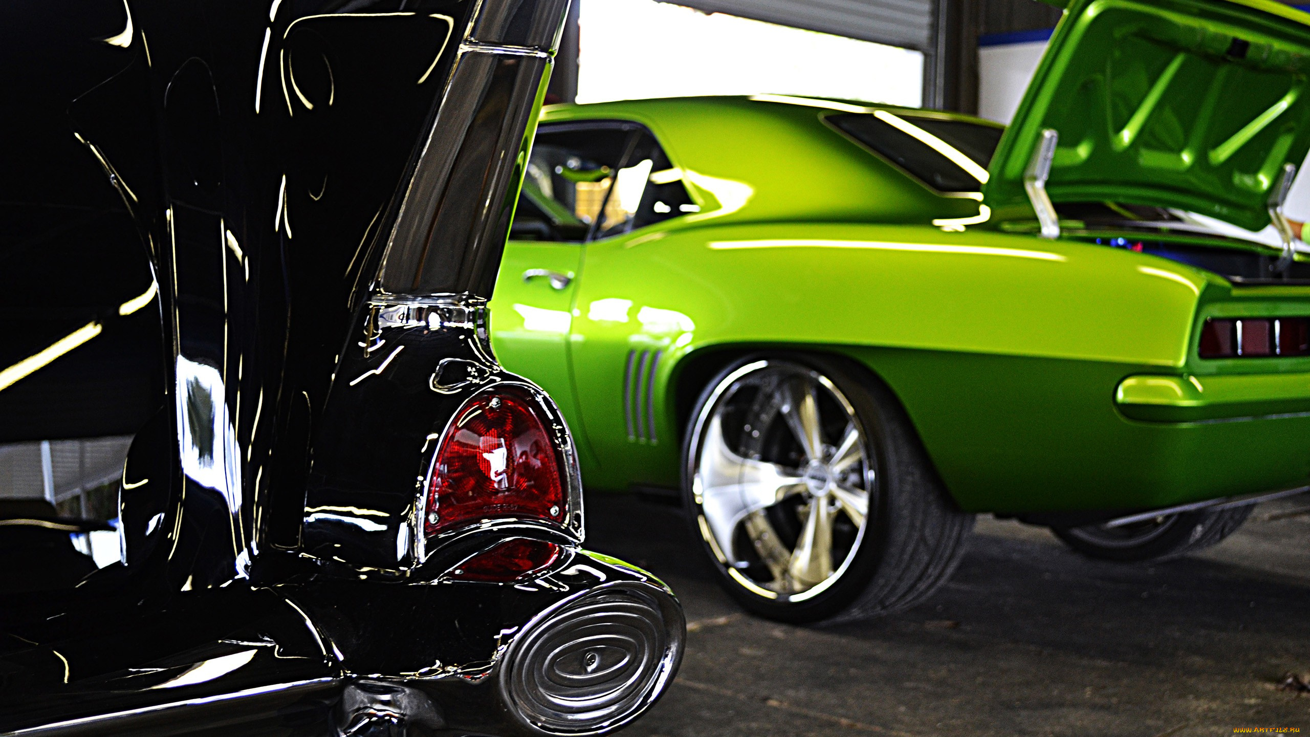 автомобили, фрагменты, автомобиля, гараж