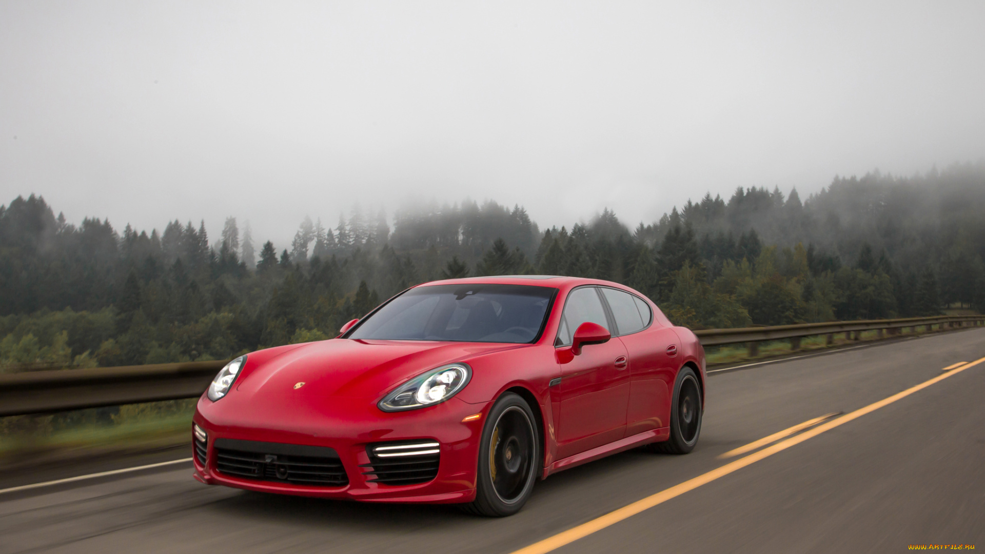 2014, porsche, panamera, turbo, автомобили, porsche, turbo, красная, panamera