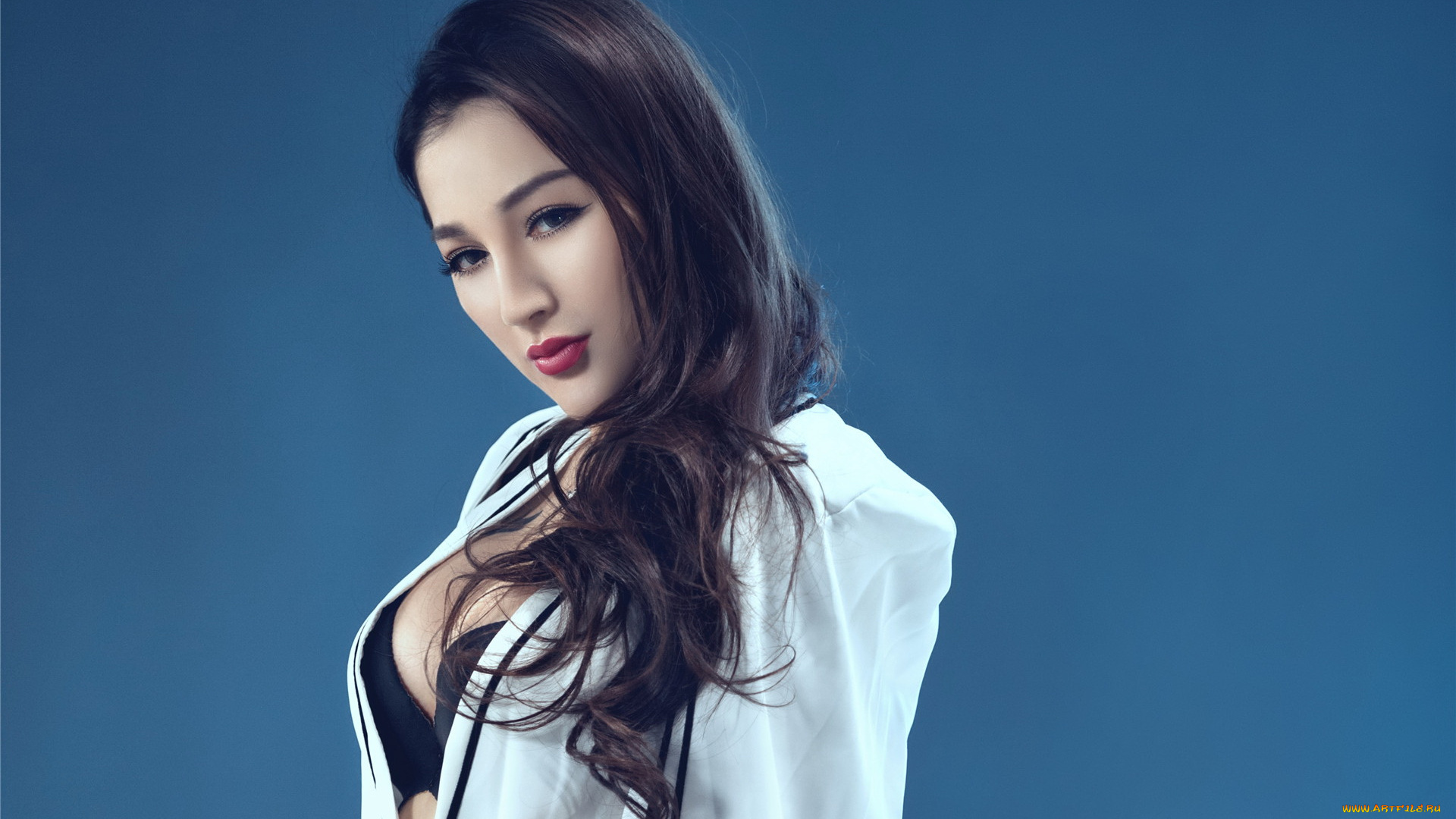 девушки, shen, lu, взгляд, девушка