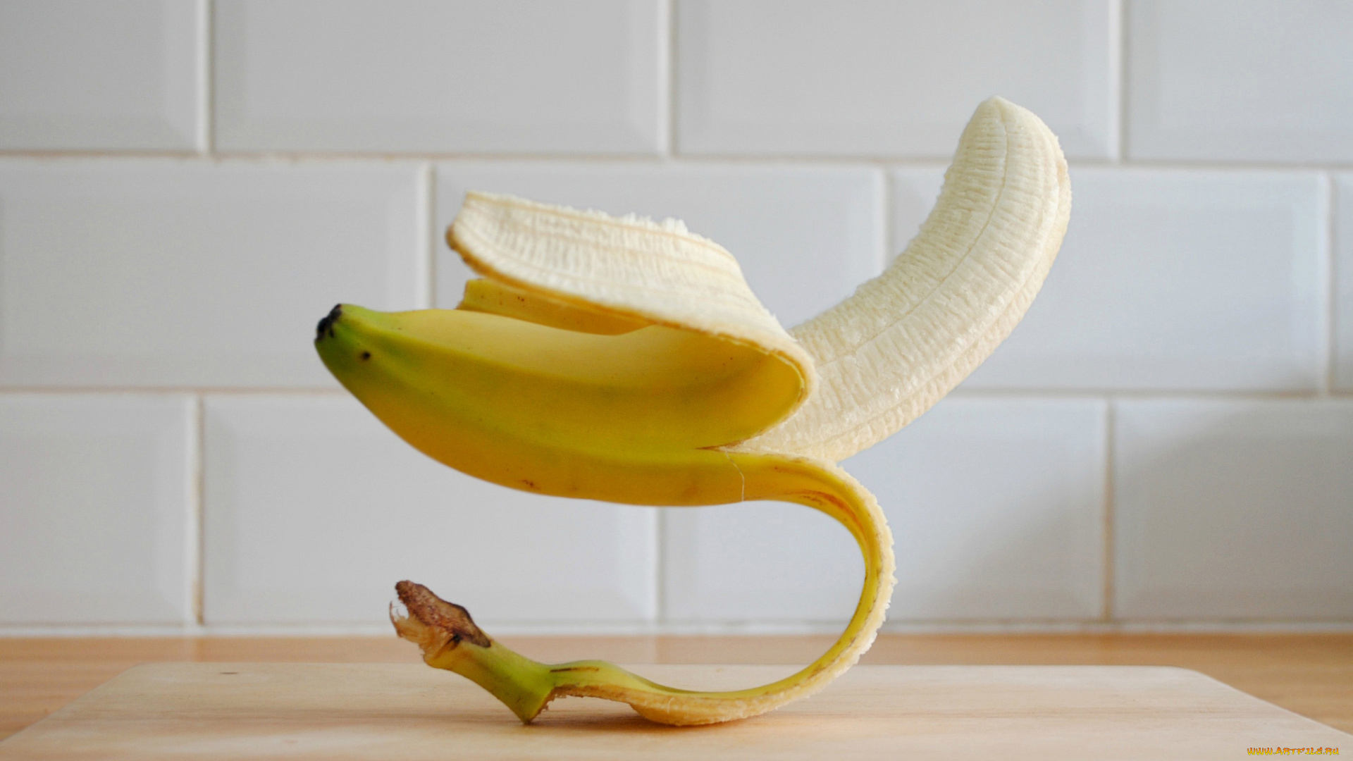 еда, бананы, кожура, банан