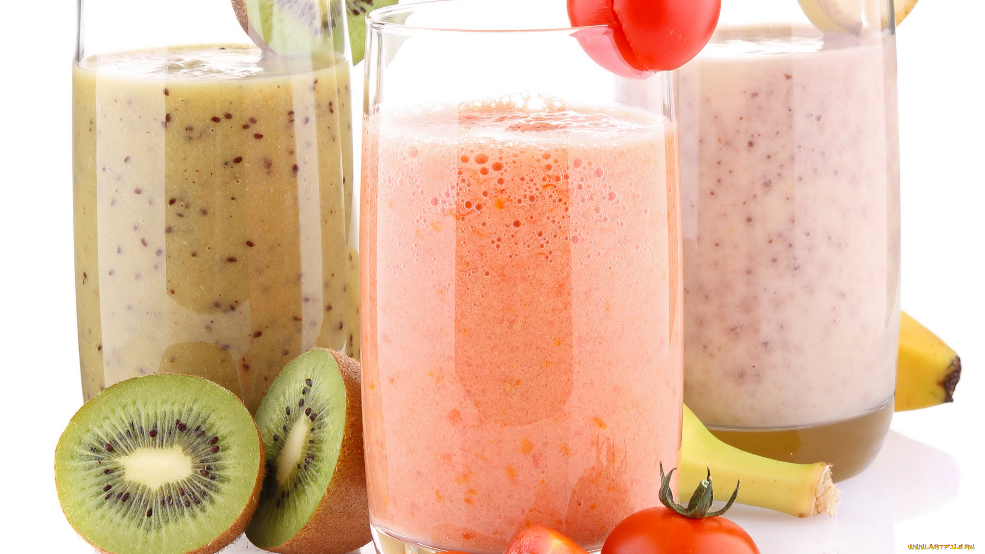 еда, напитки, , сок, киви, сок, банан, помидор, томаты