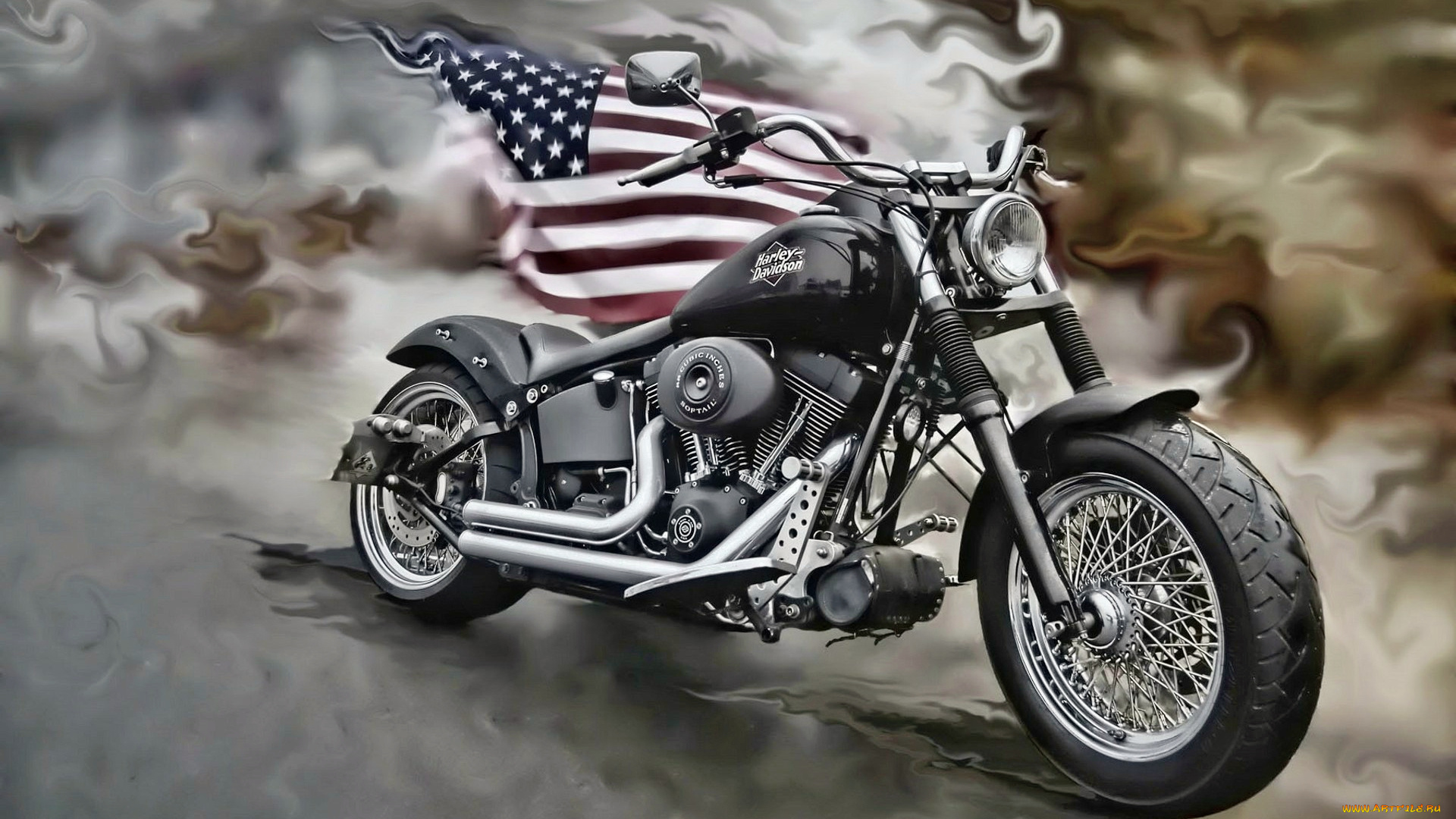 harley-davidson, мотоциклы, тяжелые, шоссейные, сша