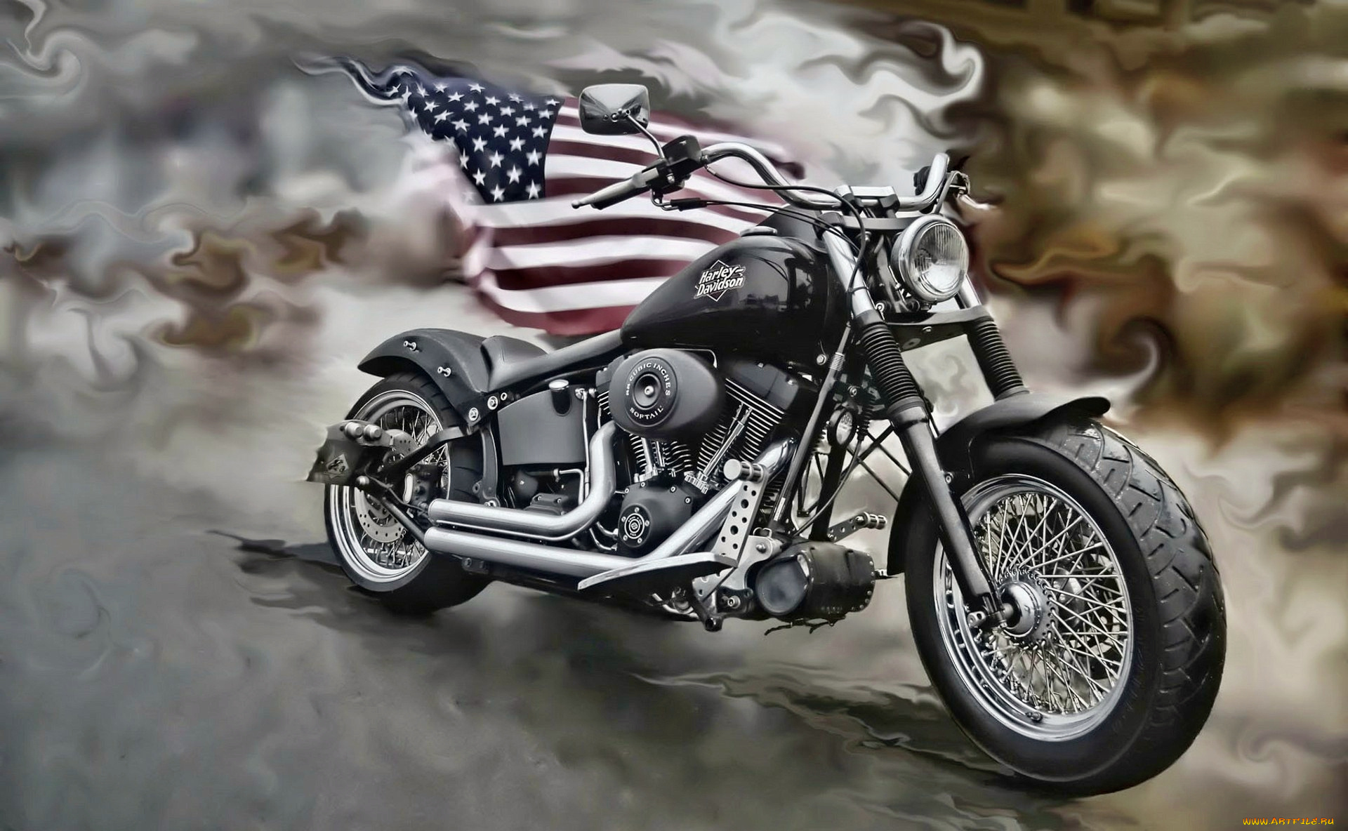 harley-davidson, мотоциклы, тяжелые, шоссейные, сша
