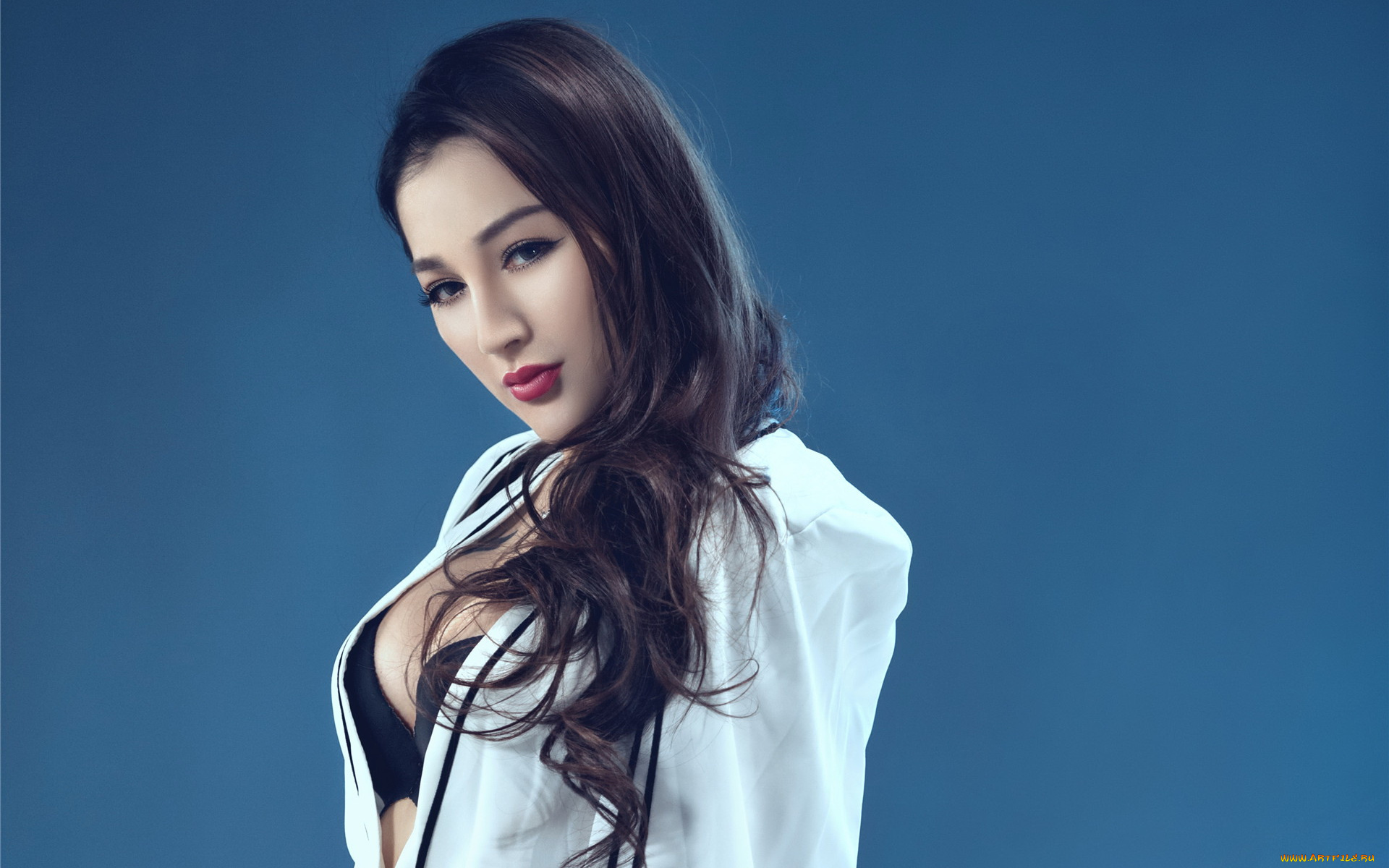 девушки, shen, lu, взгляд, девушка