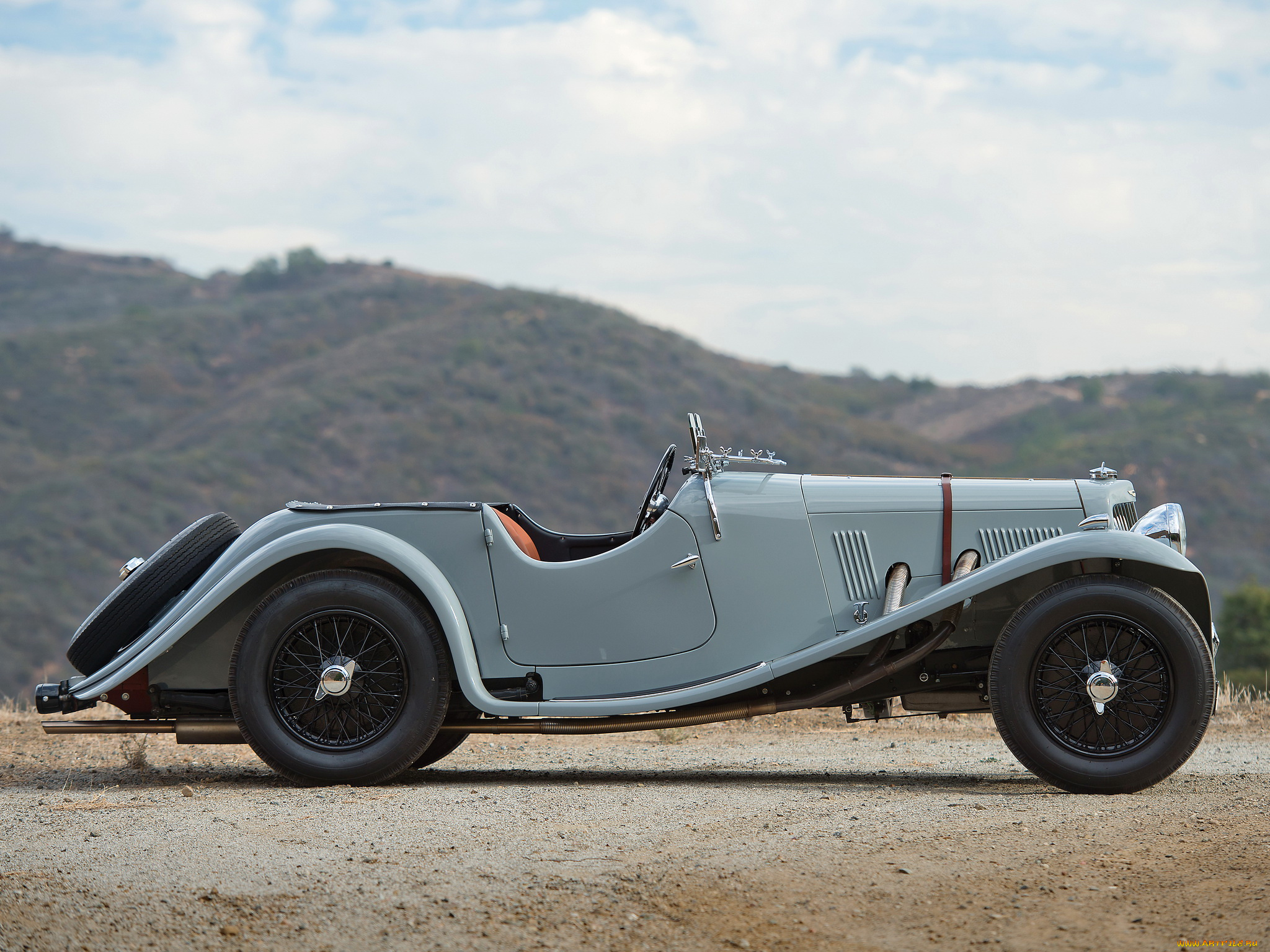 автомобили, классика, aston-martin, 15-98-2-4, passenge, серый