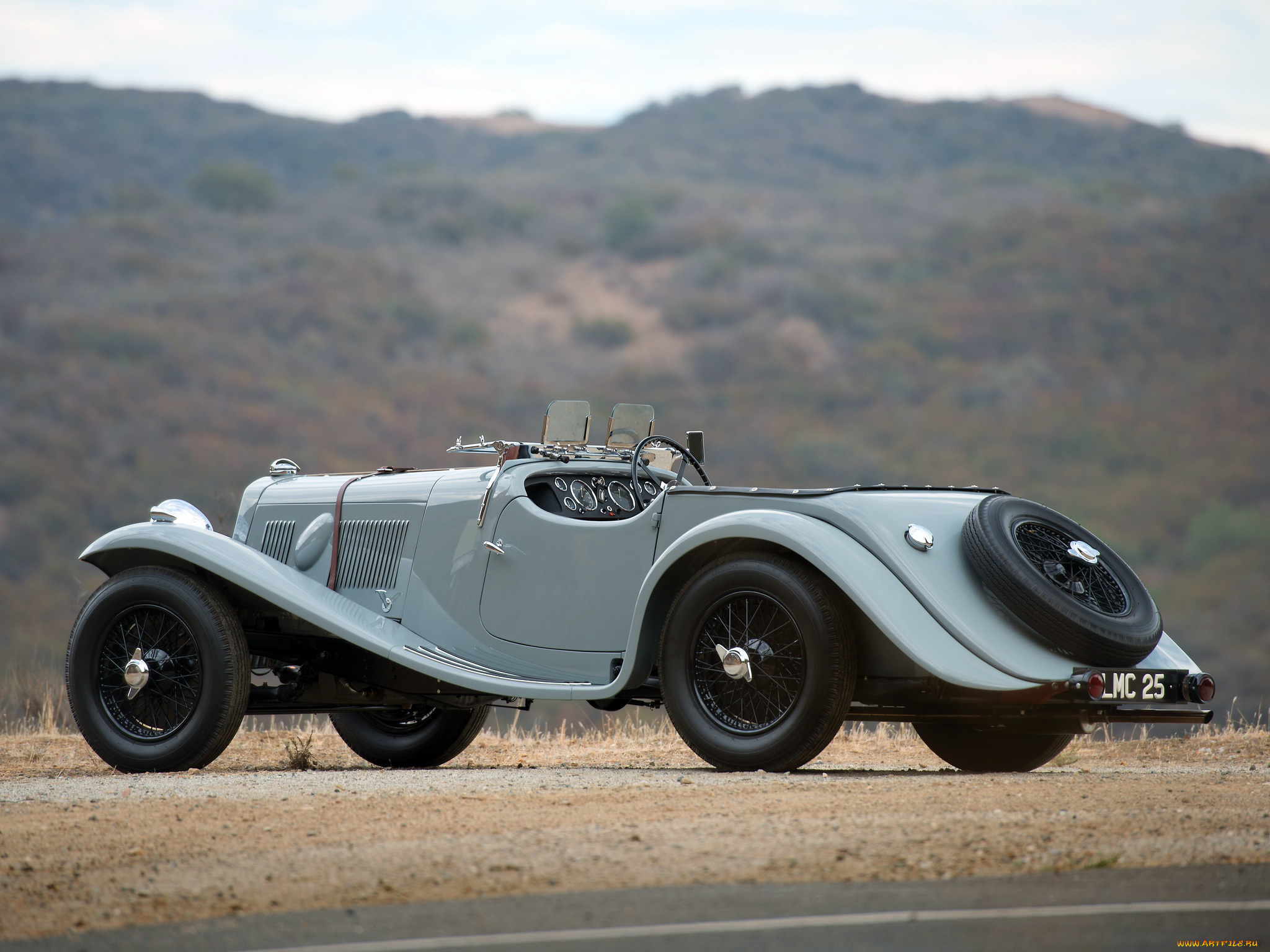 автомобили, классика, aston-martin, 15-98-2-4, passenge, серый