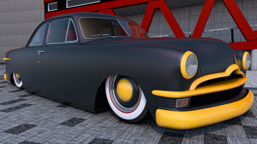 Картинка автомобили 3д coupe club ford 1950