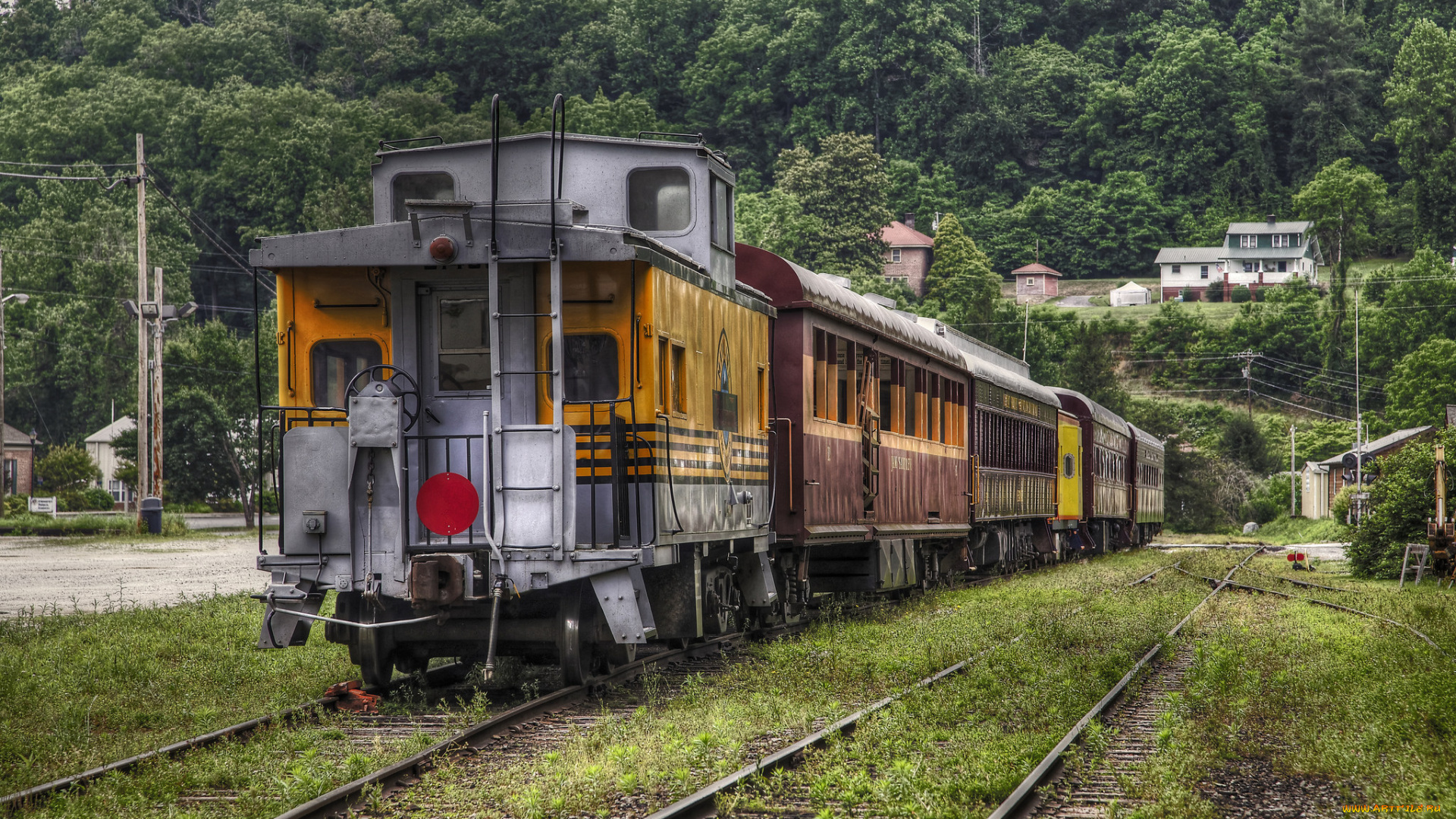 техника, поезда, железная, дорога, локомотив, состав