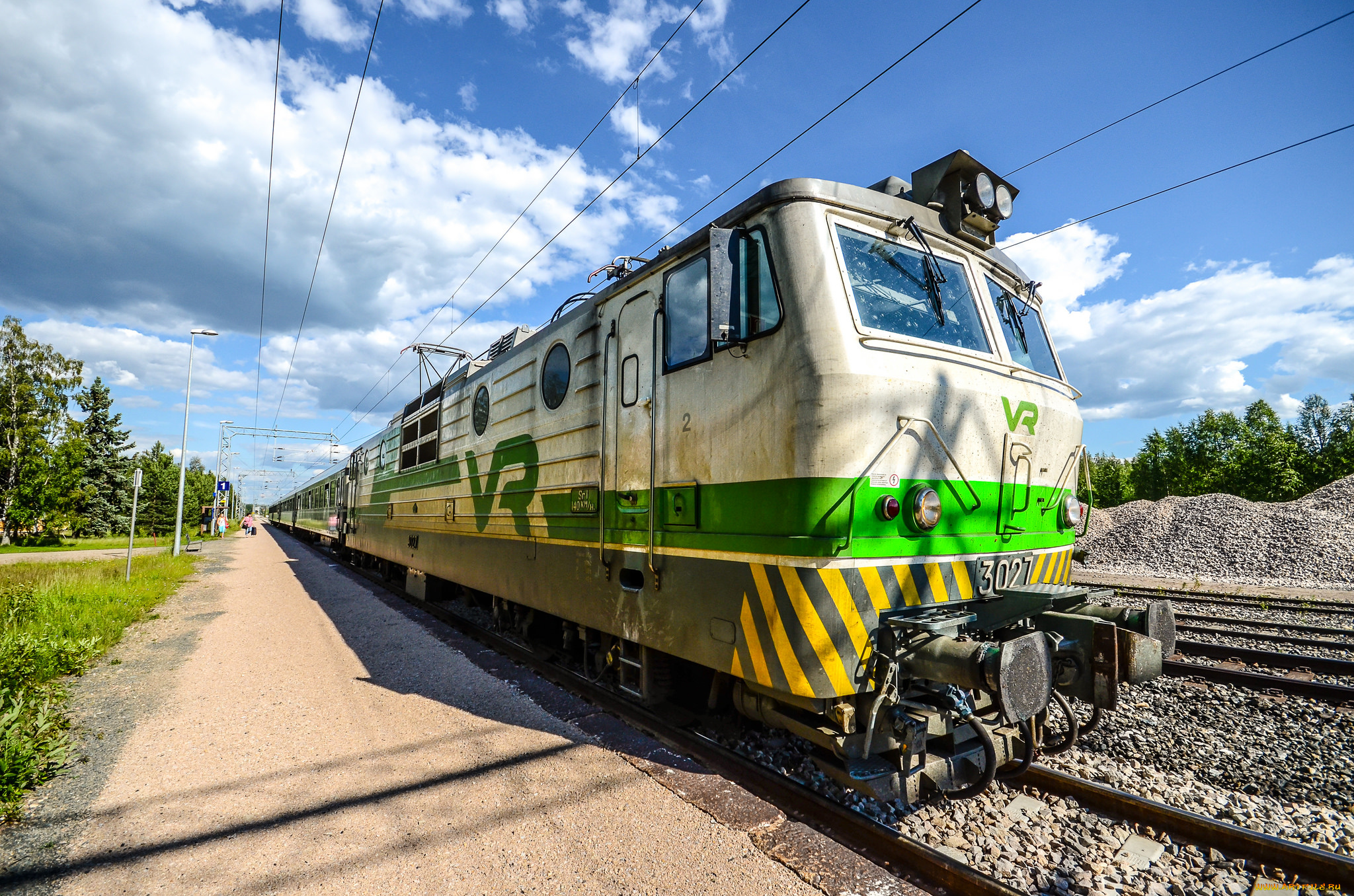 техника, электрички, железная, дорога, локомотив, состав