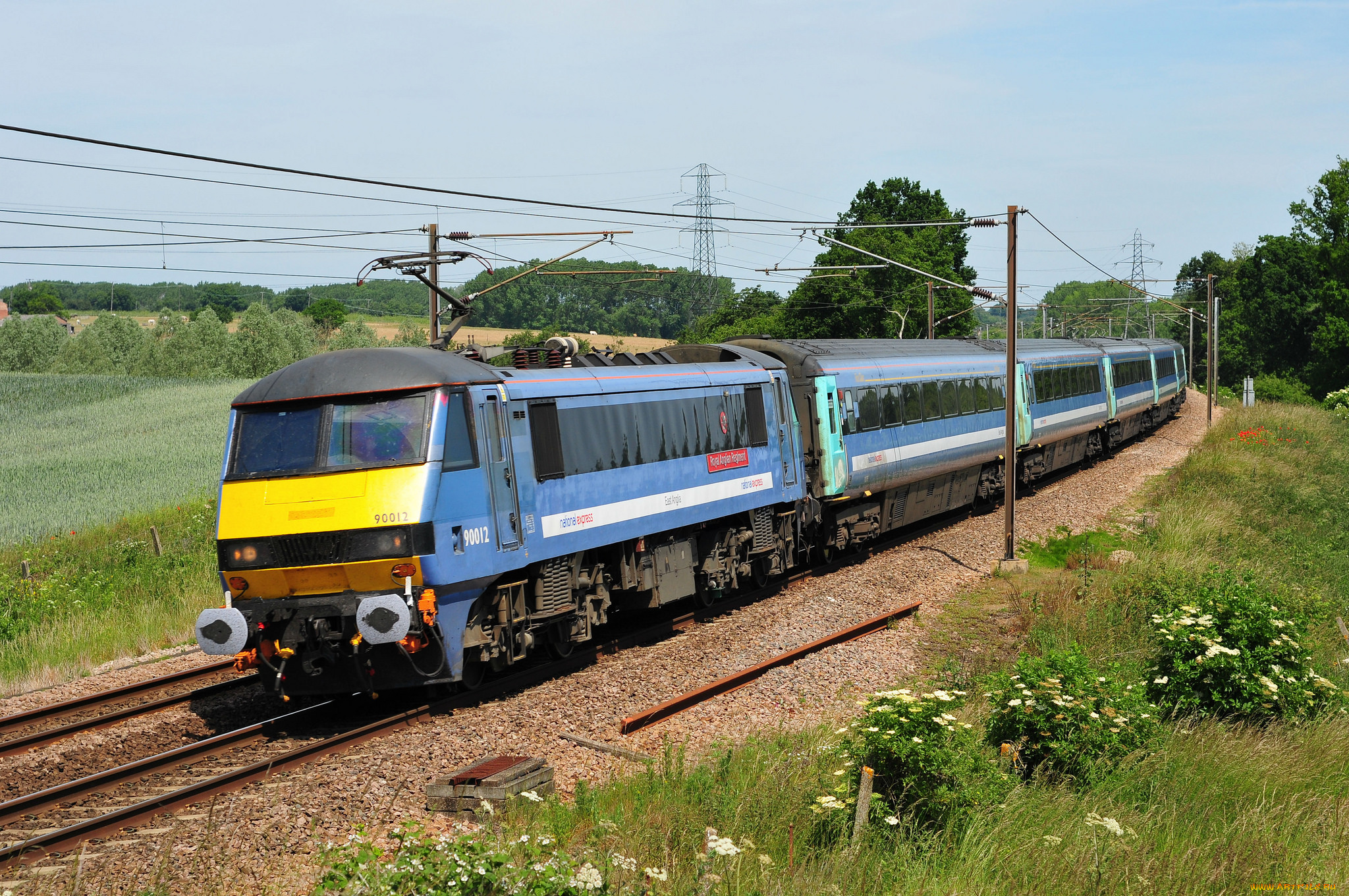 техника, поезда, железная, дорога, локомотив, состав