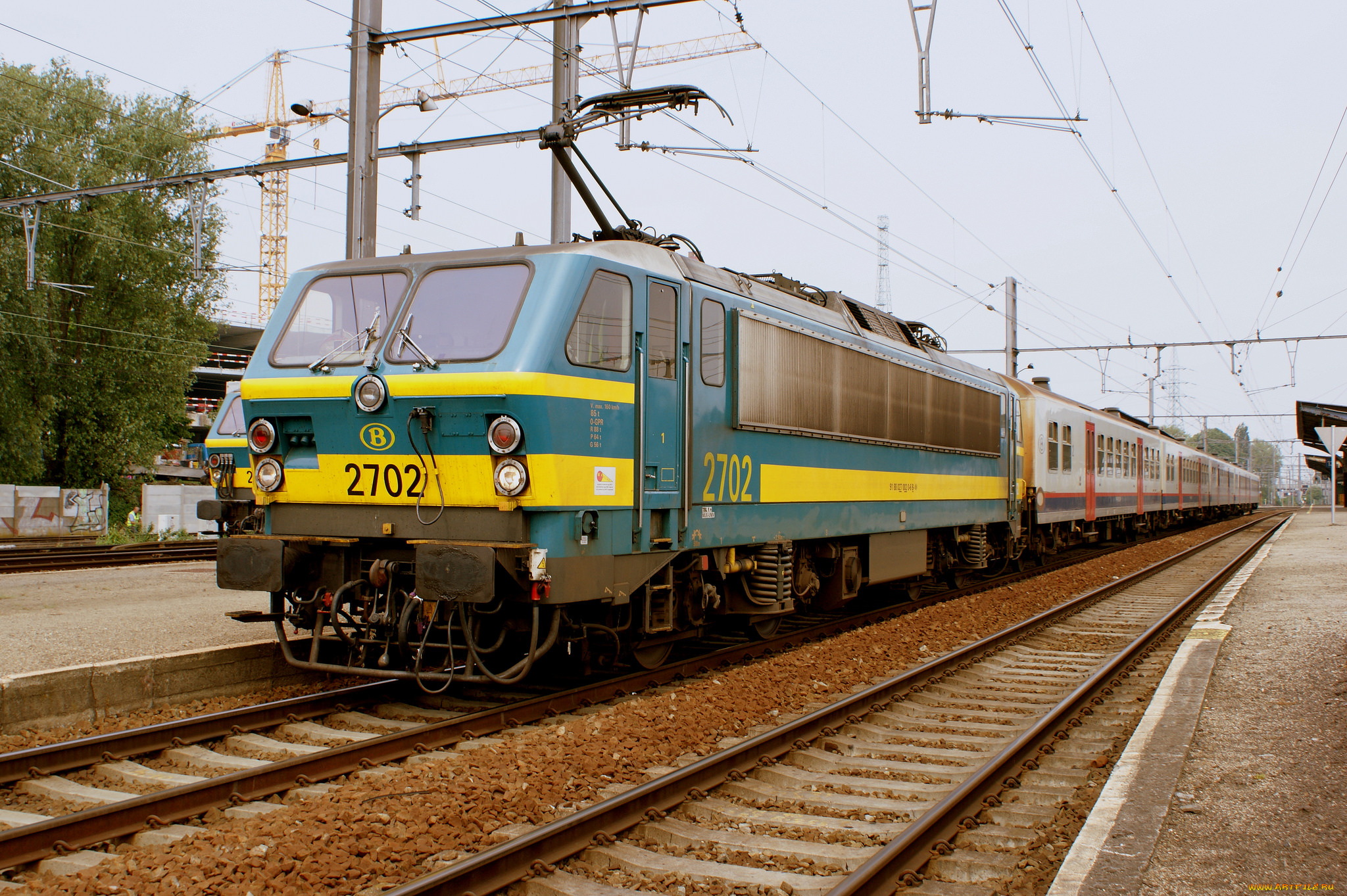 техника, электрички, железная, дорога, локомотив, состав