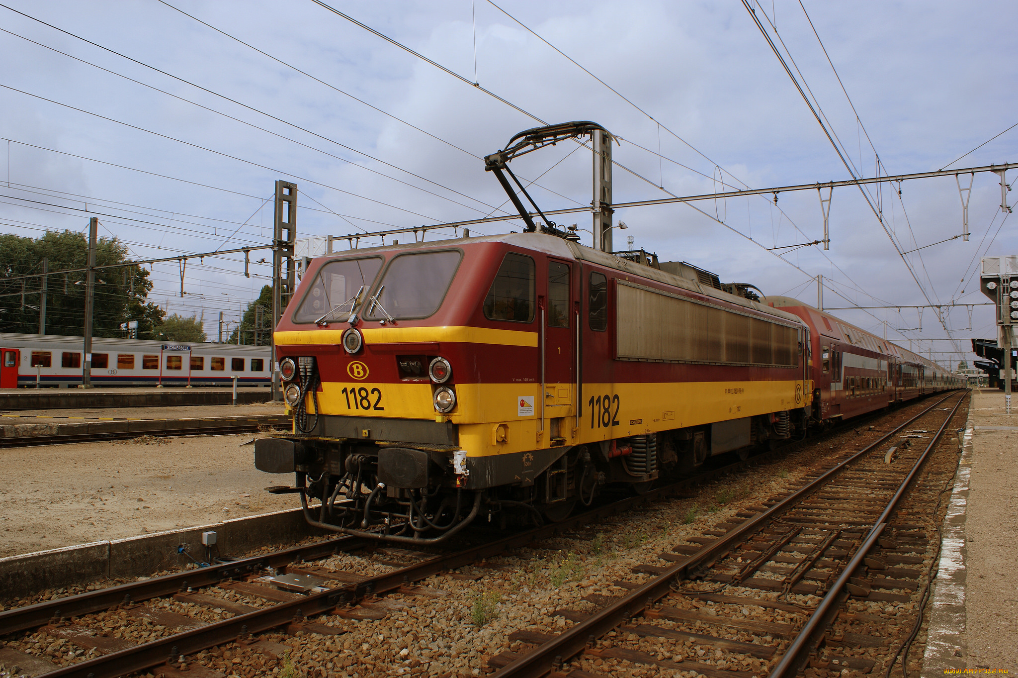 техника, электрички, железная, дорога, локомотив, состав