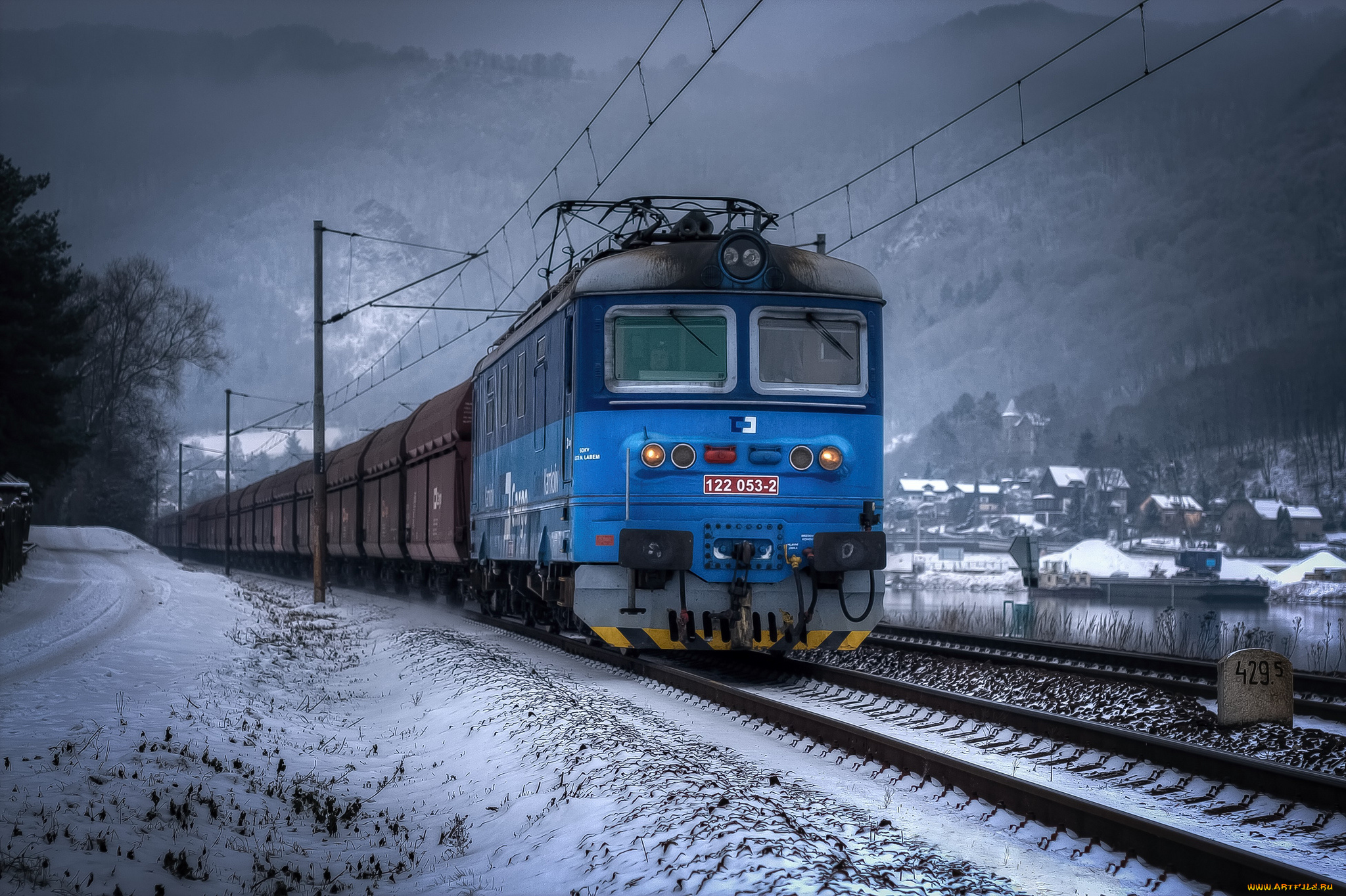 техника, электрички, железная, дорога, локомотив, состав