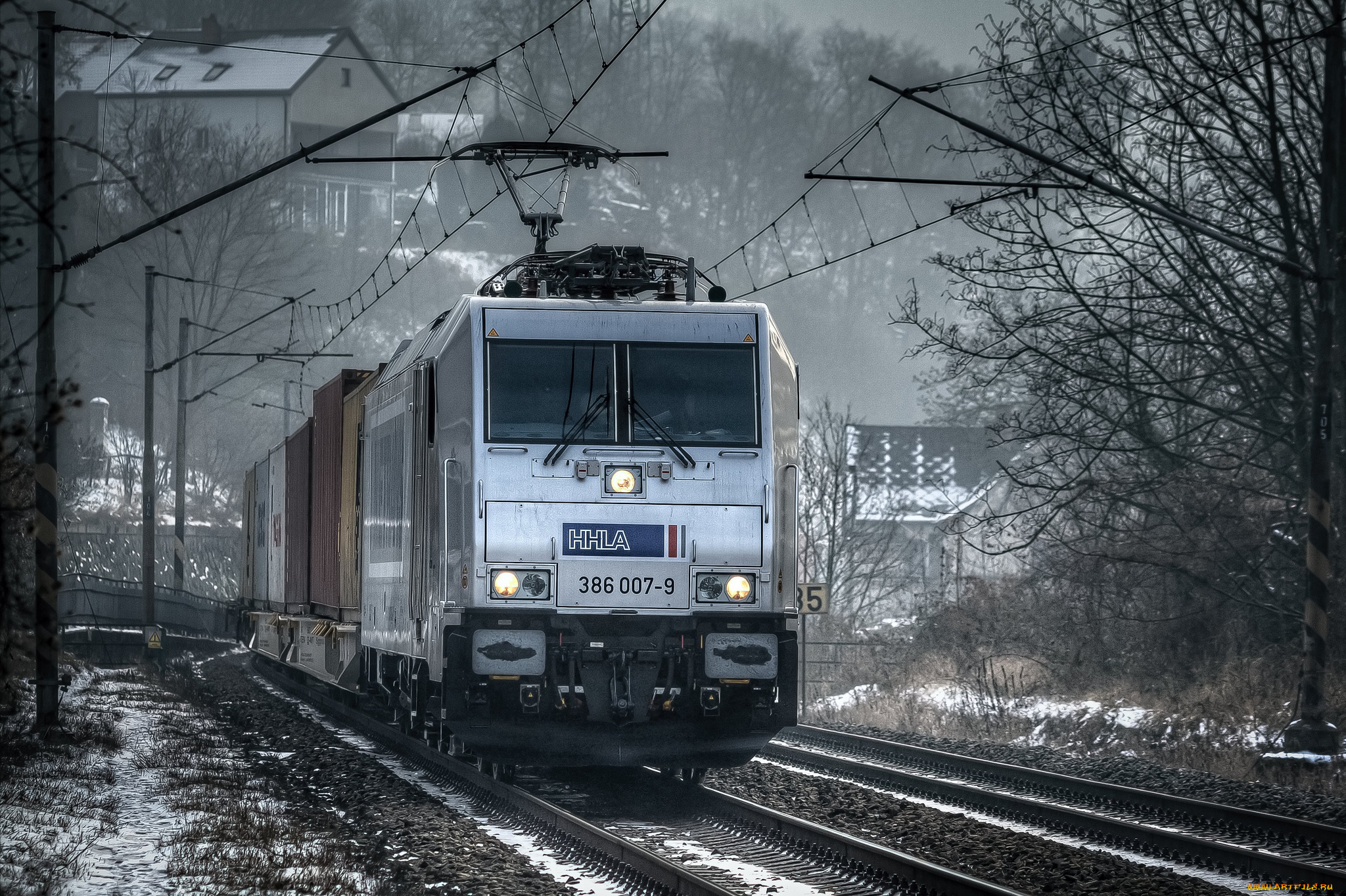 техника, поезда, железная, дорога, локомотив, состав